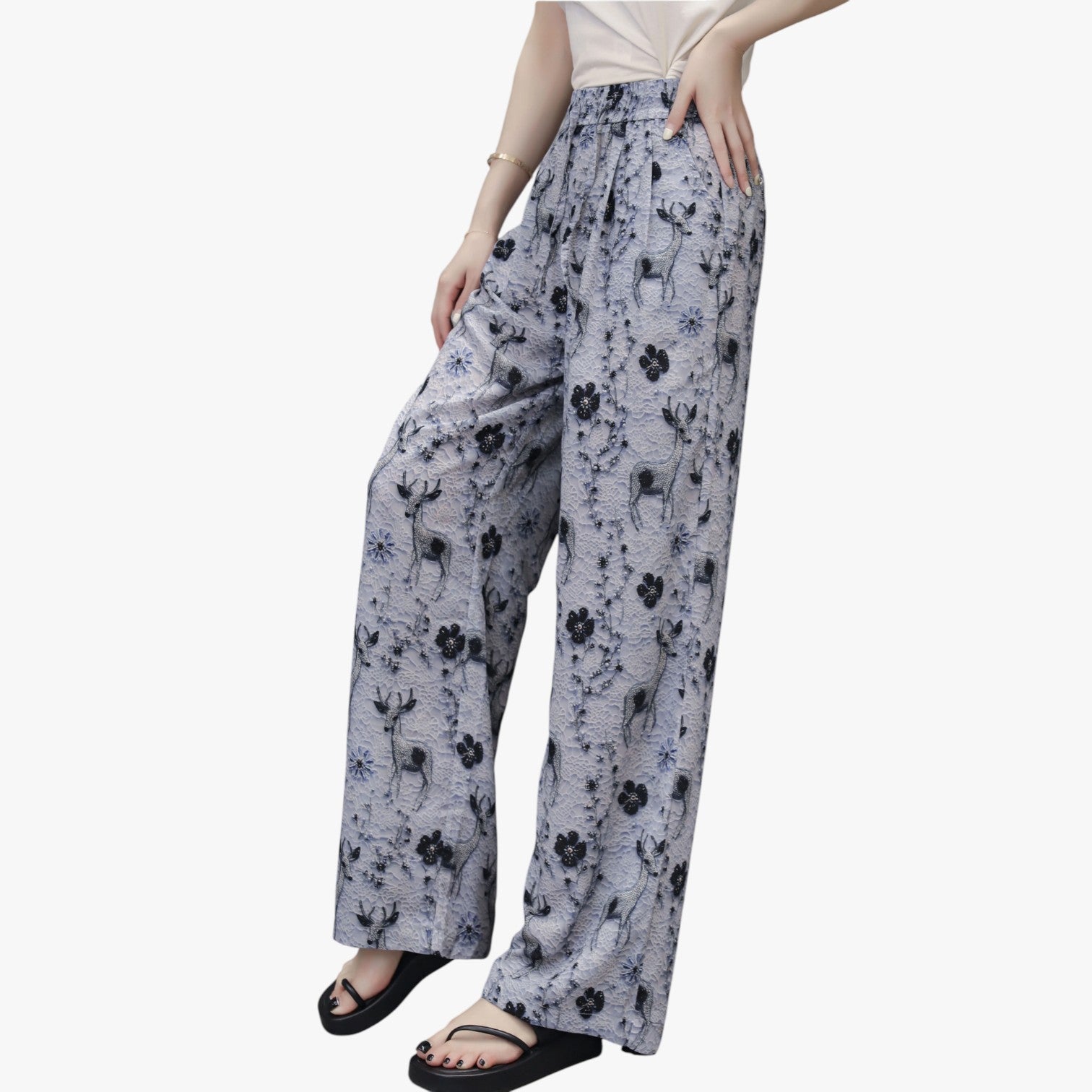 Pantaloni estivi in chiffon con tasche – Leggeri e casual - - casual chiffon estivi leggeri pantaloni pantaloni estivi pants pants for women tasche women pants - Concept Palermo