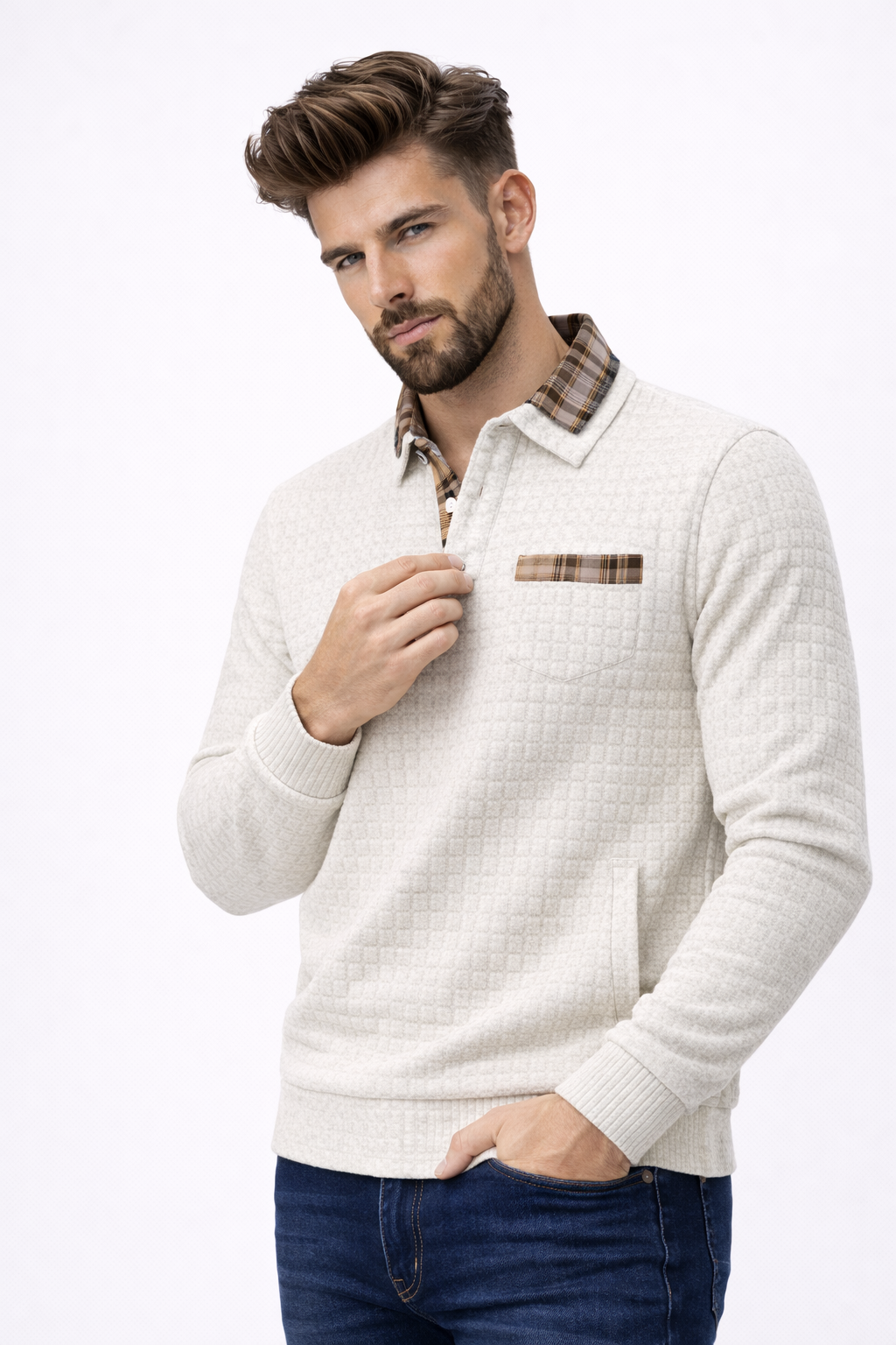 Polo da Uomo in Cotone Casual per l'Estate - Traspirante & Confortevole