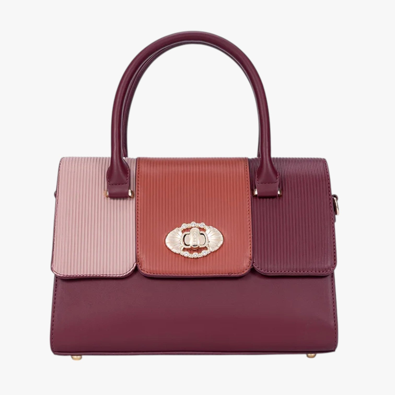Borsa in pelle PU resistente e dallo stile raffinato Donna - Borgogna - Bags borsa borsa pelle dallo donna pelle raffinato resistente women bags Women's handbags - Concept Palermo