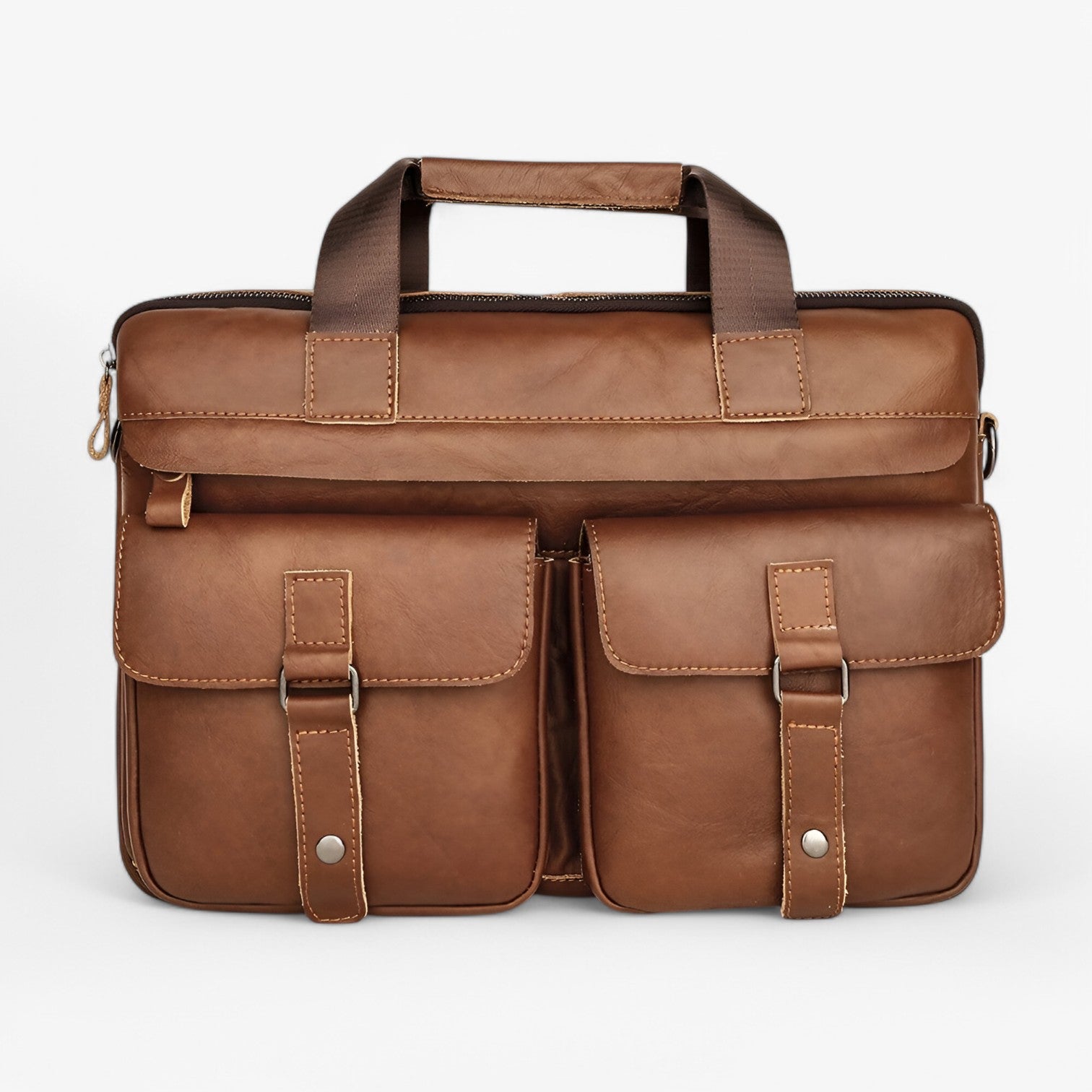 Borsa per Laptop in Pelle di Lusso - Pratica per il Lavoro - marrone - Bags borsa borsa laptop laptop lavoro mens bag pelle pratica Shoulder Bags - Concept Palermo