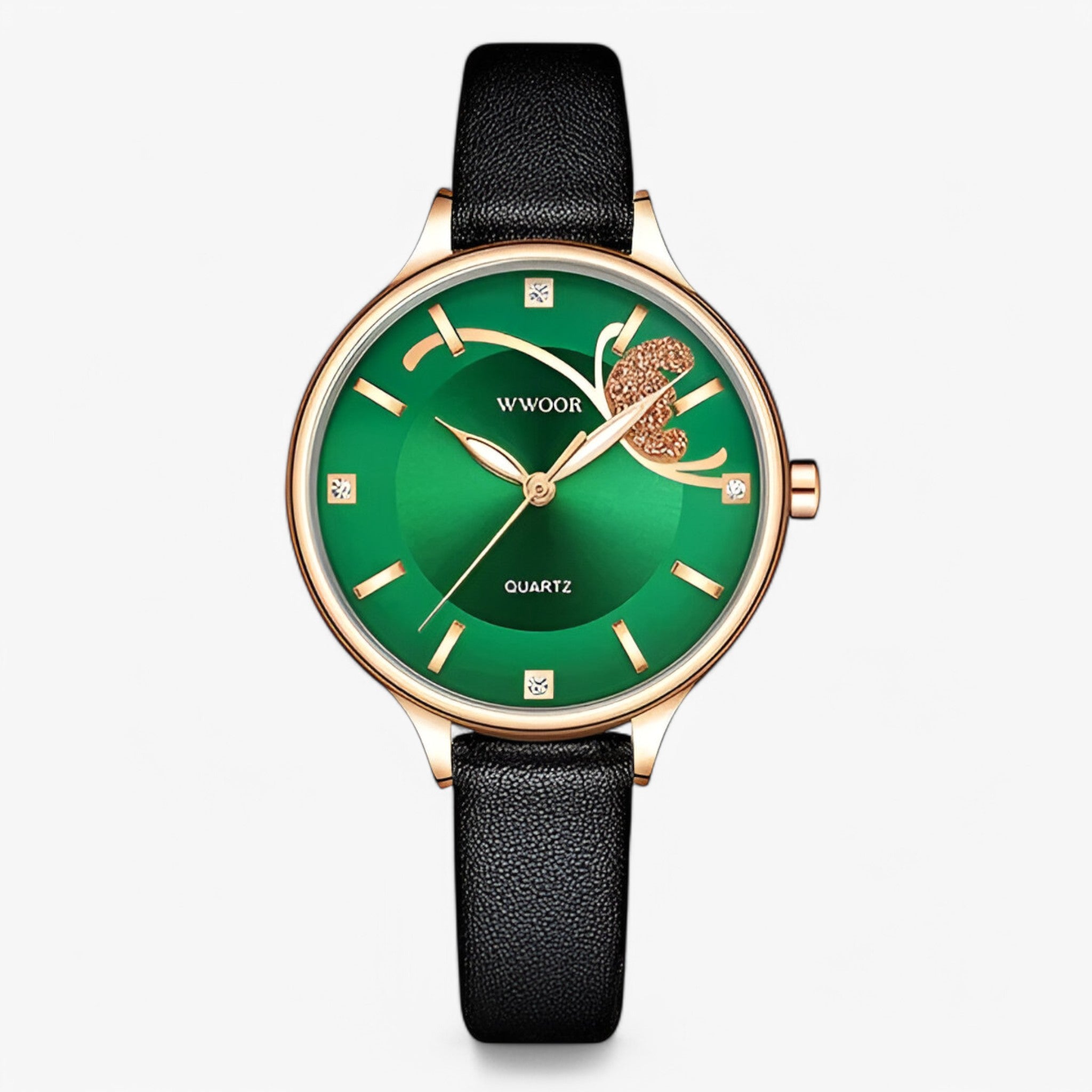 Orologio di lusso al quarzo in pelle bianca - verde - bianca orologio orologio quarzo pelle quarzo watch for women watches - Concept Palermo