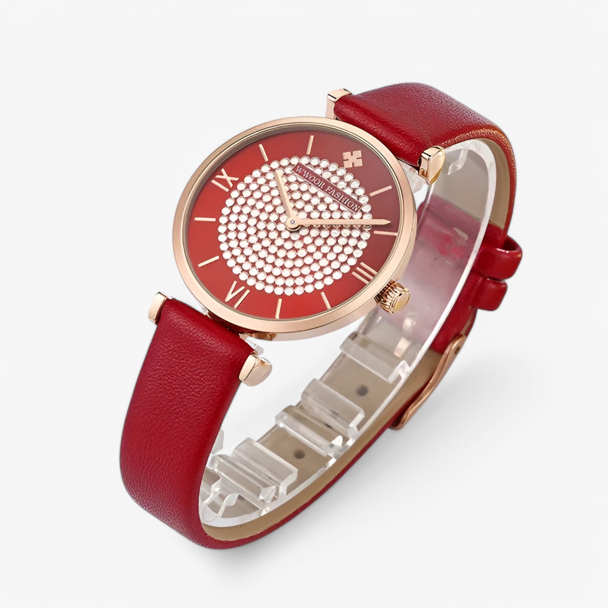 Orologio in pelle rossa Uomo - - orologio orologio pelle pelle rossa uomo watch for women watches - Concept Palermo