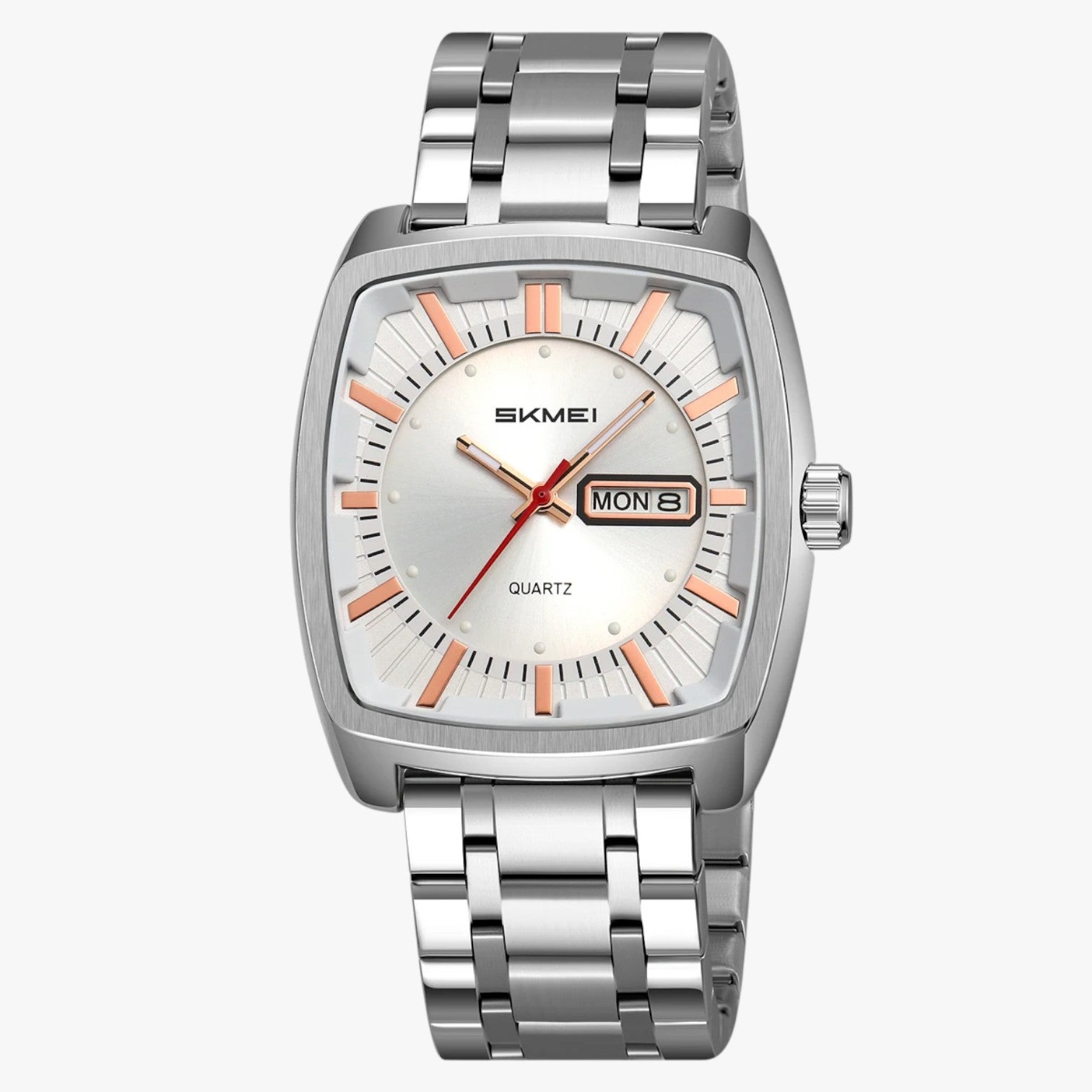 Orologio da uomo impermeabile con data e quadrante luminoso Rosso - orologio al quarzo Argento - data impermeabile luminoso orologio orologio uomo quadrante uomo watch watch for men watches WATCHES FOR MEN wistwatches - Concept Palermo