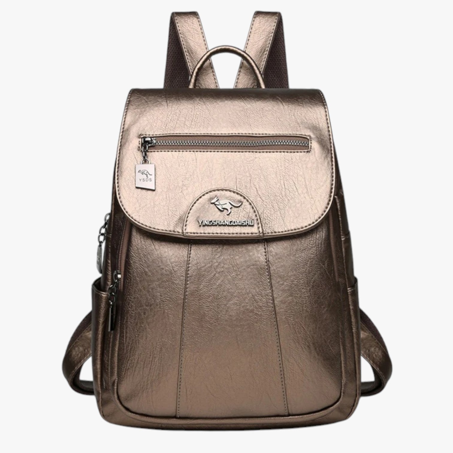 Zaino Vintage in Vera Pelle Morbida da Viaggio Uomo/Donna - Oro - Backpacks Bags pelle viaggiare vintage women bags zaino zaino vintage - Concept Palermo