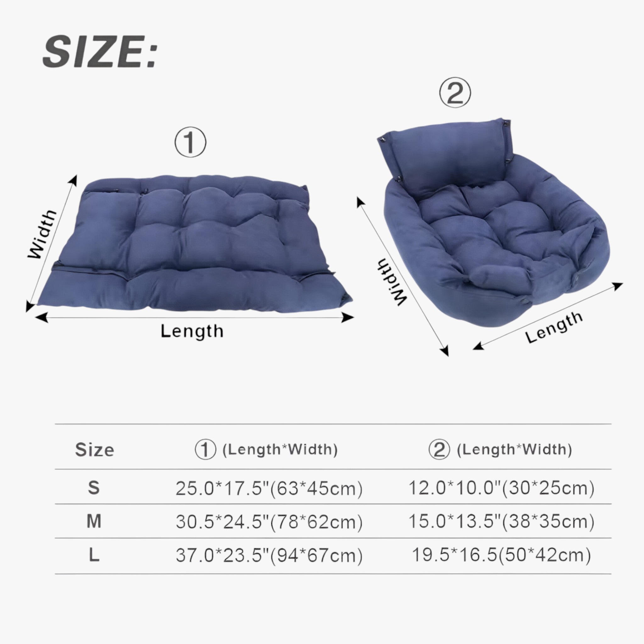 Letto Multifunzionale 3-in-1 per Cani e Gatti, Cuccia Morbida e Cuscino Rimovibile per Interni - - animali cani gatti letto letto animali multifunzionale pets & supplies uomo - Concept Palermo