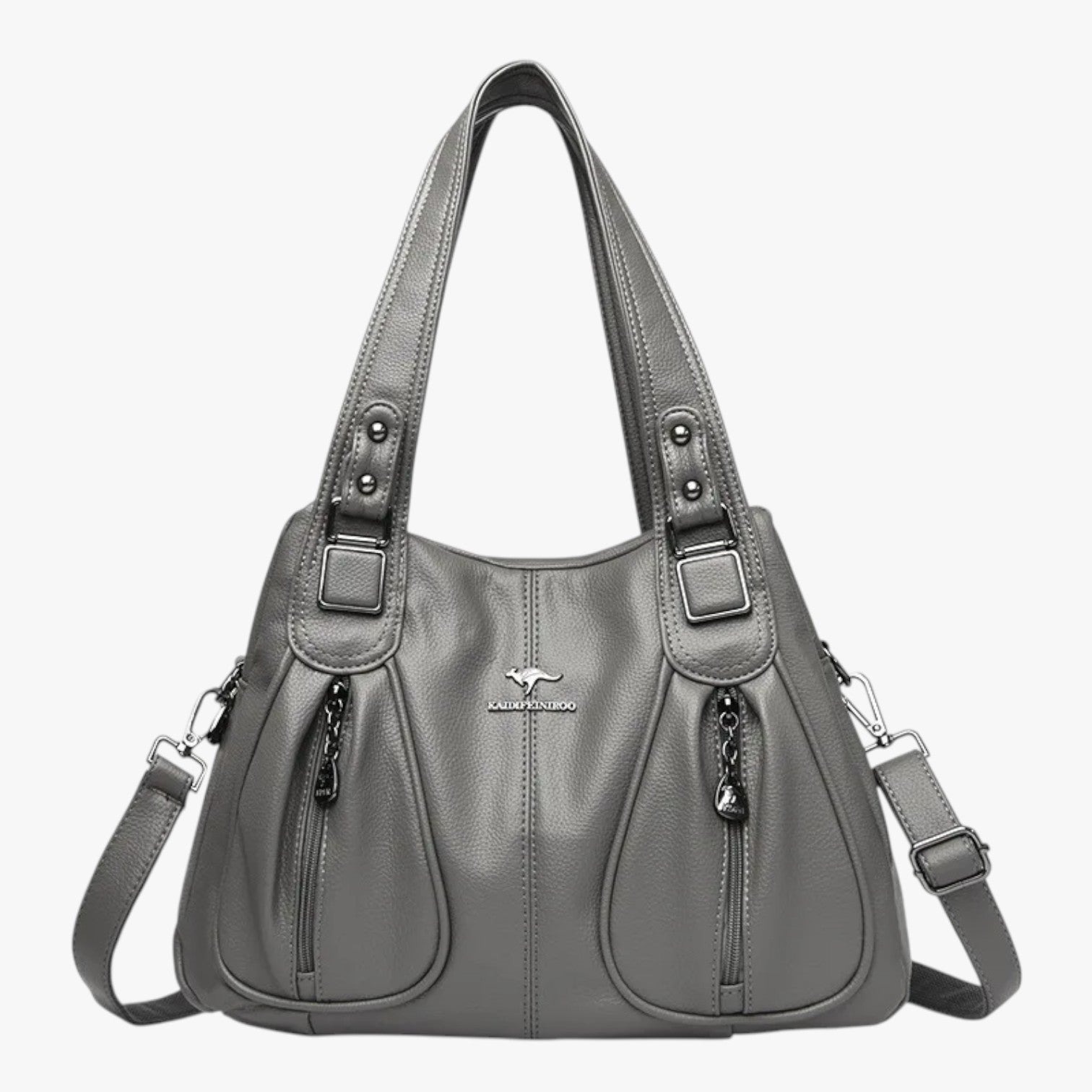 Eleganza quotidiana - La borsa a tracolla in pelle che valorizza ogni look Donna - Grigio - bag bags borsa donna eleganza eleganza quotidiana look ogni pelle women bags Women's handbags - Concept Palermo