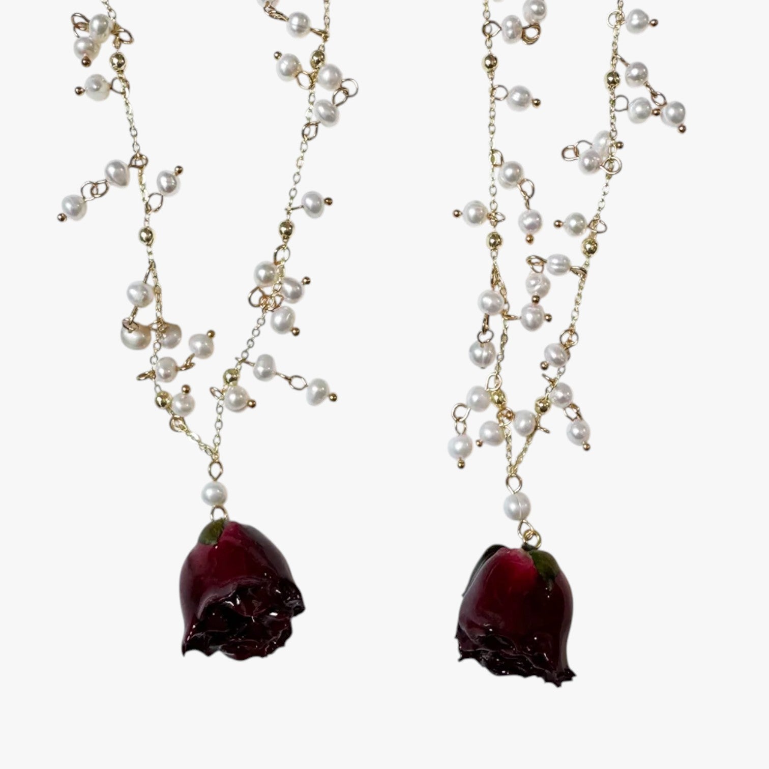 Collana Royal Rose con un tocco romantico Rosa Lana - - collana collana royal elegant womens necklaces jewelry lana necklace Necklaces for Women romantico royal tocco - Concept Palermo