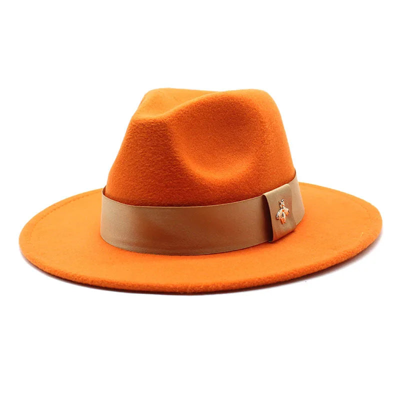 Cappello Fedora da donna: e alla moda per le occasioni formali - Arancione - alla beach hat bucket hats cappello cappello fedora donna fedora floppy hat formali Hat Hat for girls moda occasioni straw hat summer hat sun hat Sun Hats wide brim hat women hat - Concept Palermo
