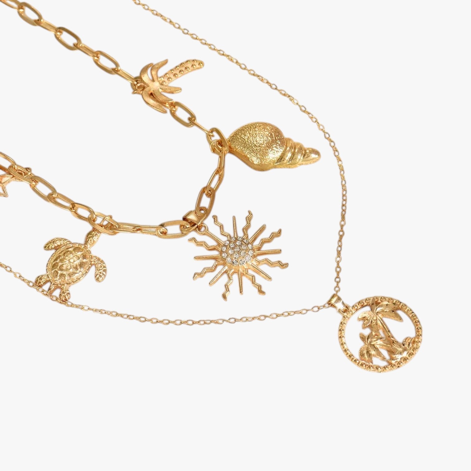 Collana estiva minimale con conchiglia e stella marina Lana Donna - - collana collana estiva conchiglia donna elegant womens necklaces estiva Fashion Necklaces jewelry lana marina necklace Necklaces for Women - Concept Palermo