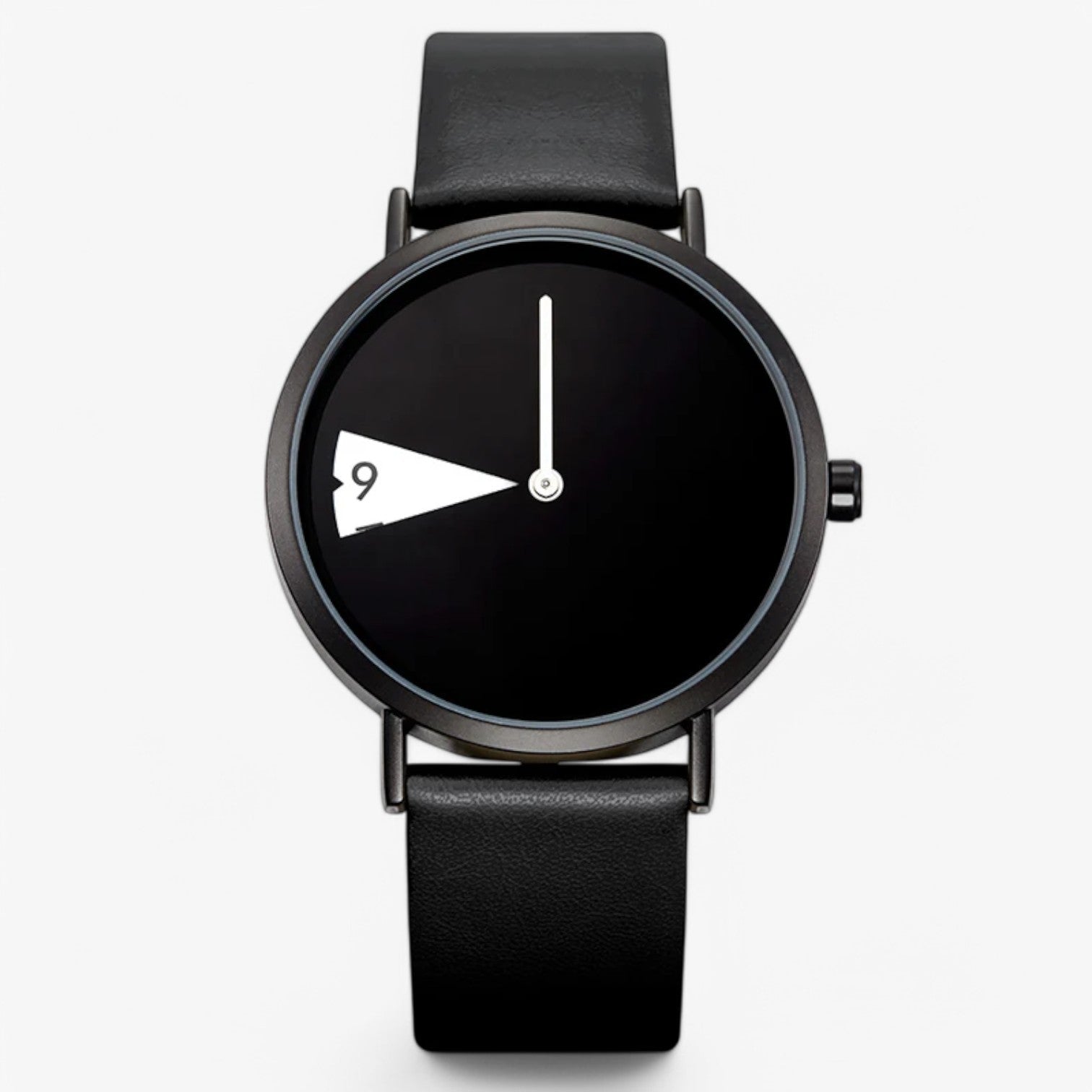 Orologio da donna con rotazione – design audace, eleganza senza tempo Pelle Lana - nero - audace design donna eleganza ladies watch lana orologio orologio donna pelle watch watch for women wrist watches for women - Concept Palermo