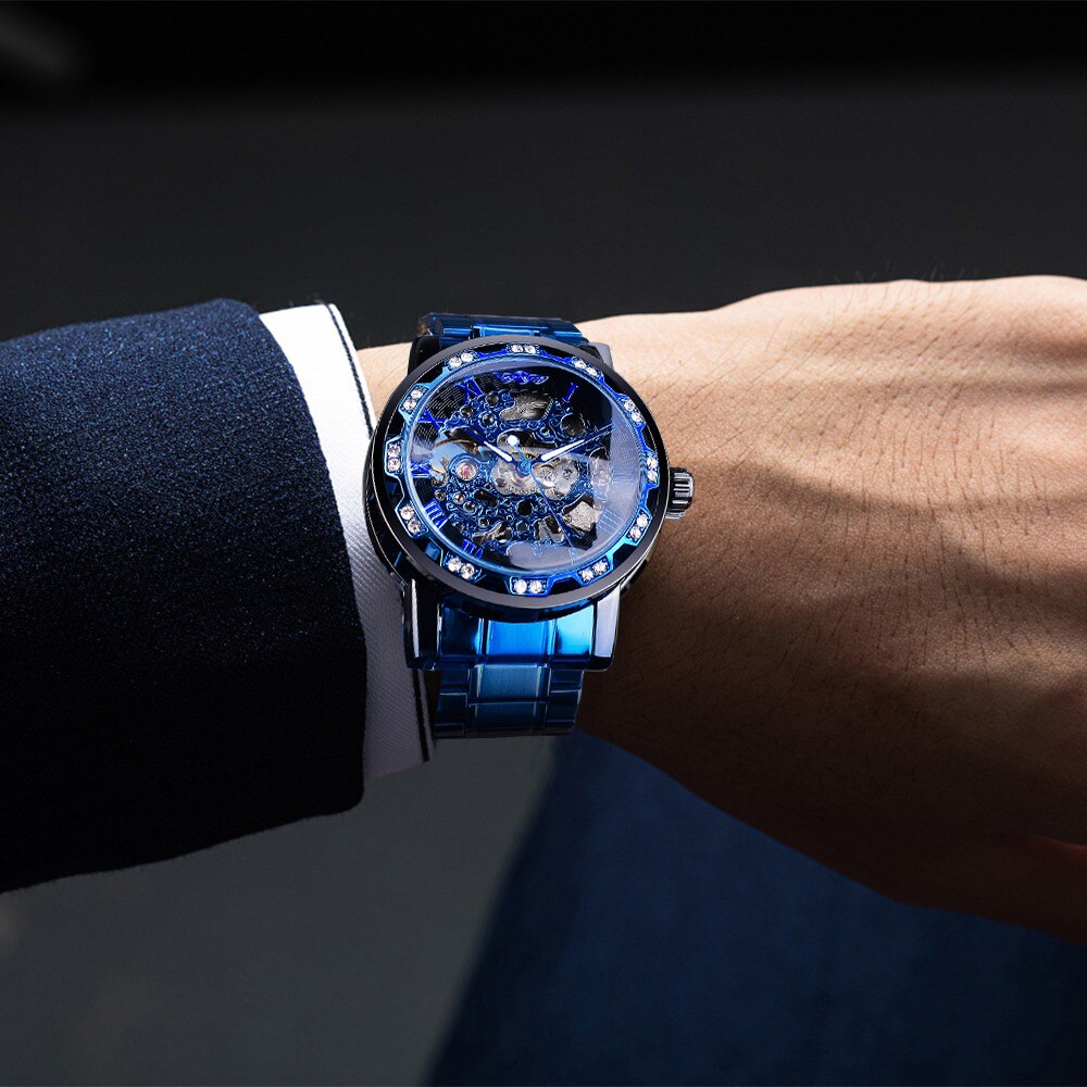 Orologio Automatico Uomo Elegante Argento Acciaio Inox - Classico e Versatile - - mode new_for_google_may orologio orologio uomo uomo Watches - Concept Palermo
