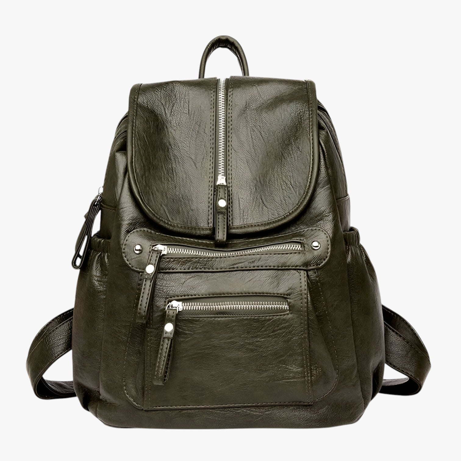 Zaini in Pelle di Eleganza Vintage per Donne e Ragazze - Verde - Backpacks Bags donne eleganza pelle ragazze vintage women bags zaini zaini pelle - Concept Palermo