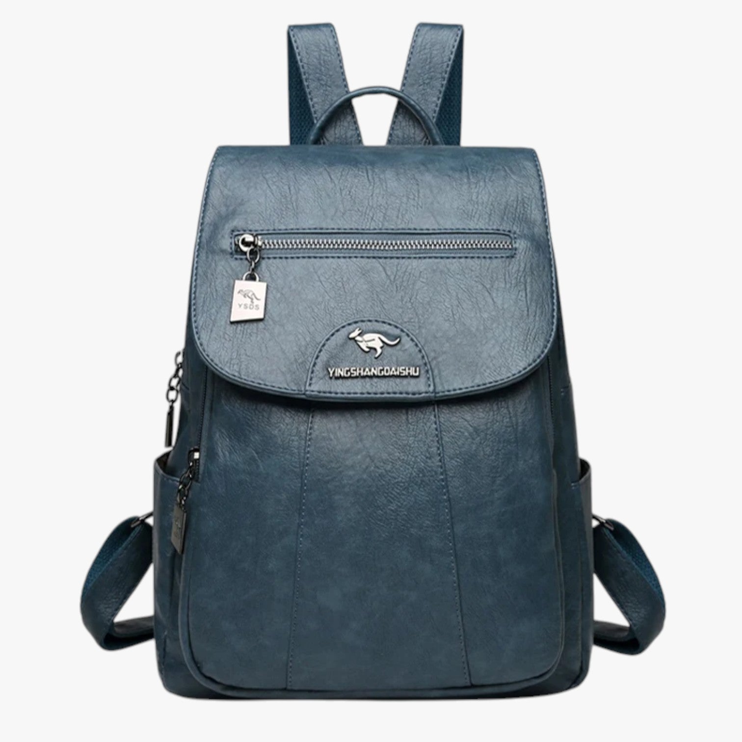Zaino Vintage in Vera Pelle Morbida da Viaggio Uomo/Donna - Blu chiaro - Backpacks Bags pelle viaggiare vintage women bags zaino zaino vintage - Concept Palermo