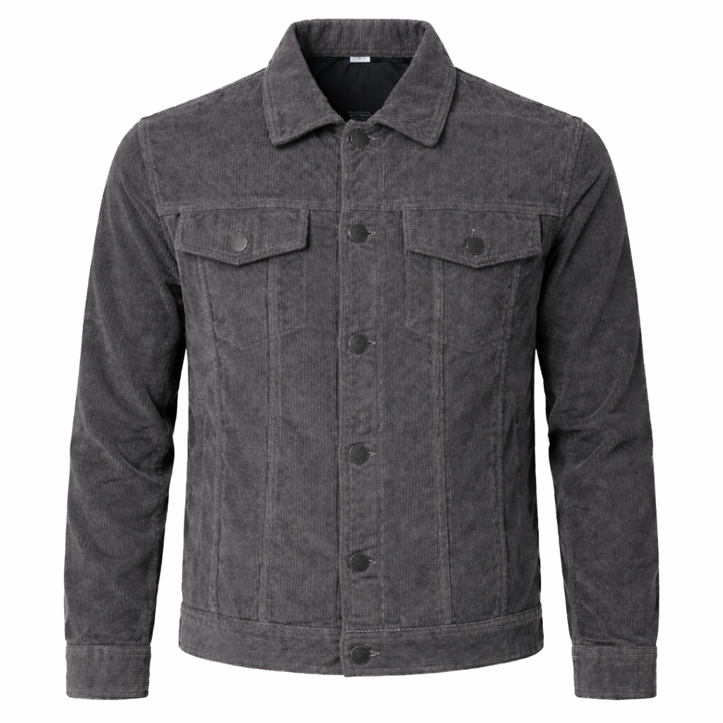 Giacca Uomo Vintage in Velluto - Grigio - abbigliamento uomo giacca giacca a coste giacca autunno giacca casual giacca formale giacca inverno giacca uomo giubbotti da uomo moda maschile stile senza tempo uomo velluto velluto vintage vintage - Concept Palermo