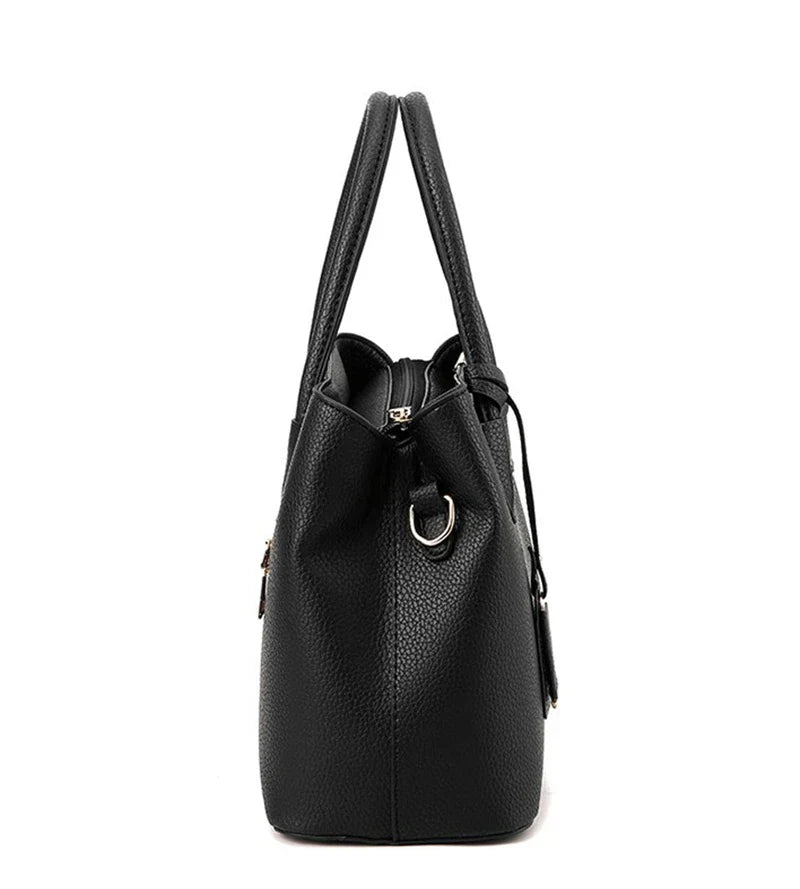 Borsa Tracolla Emily Nera in Vera Pelle Italiana da Donna - Media, Elegante - - Bags borsa borsa pelle donna emily pelle women bags - Concept Palermo