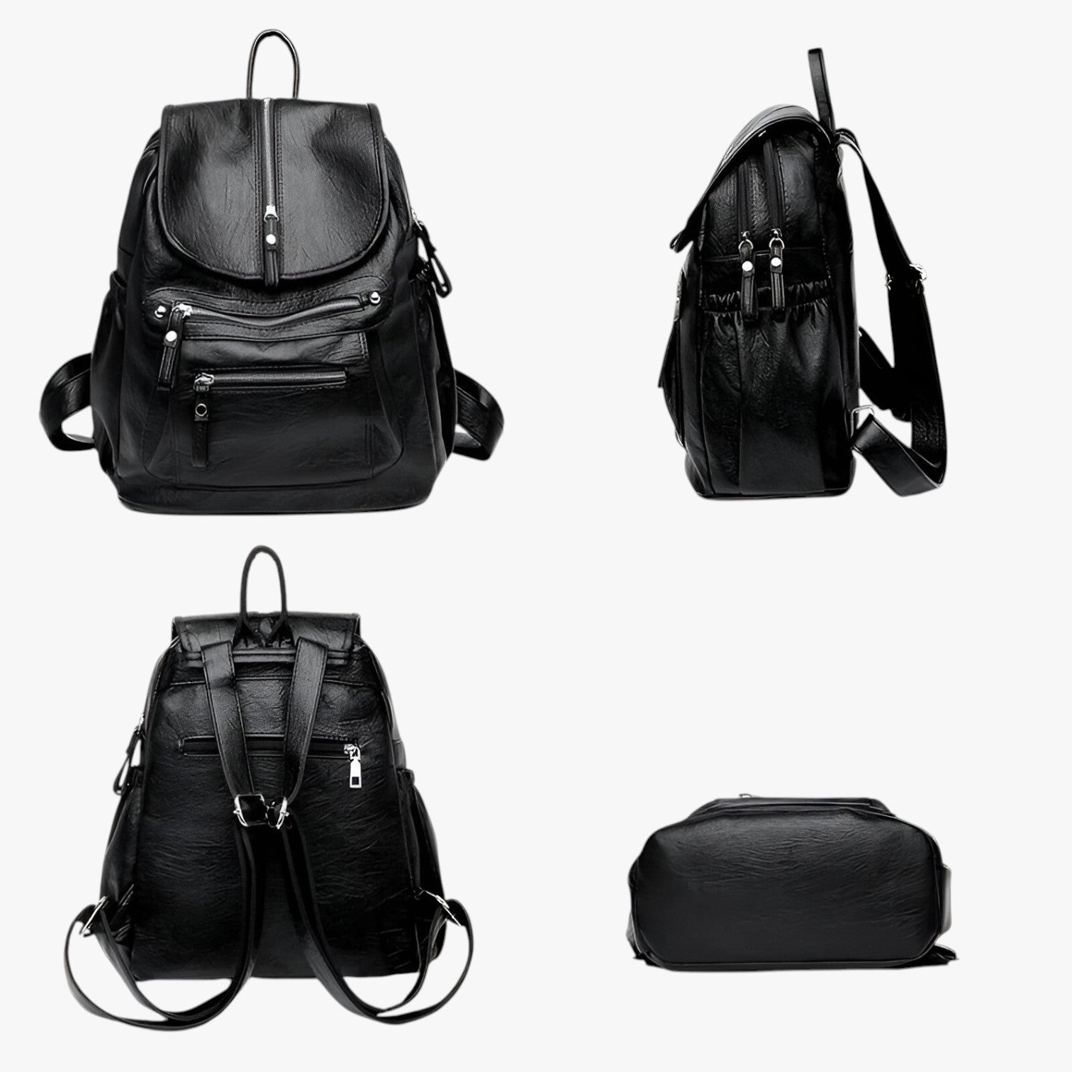 Zaini in Pelle di Eleganza Vintage per Donne e Ragazze - - Backpacks Bags donne eleganza pelle ragazze vintage women bags zaini zaini pelle - Concept Palermo