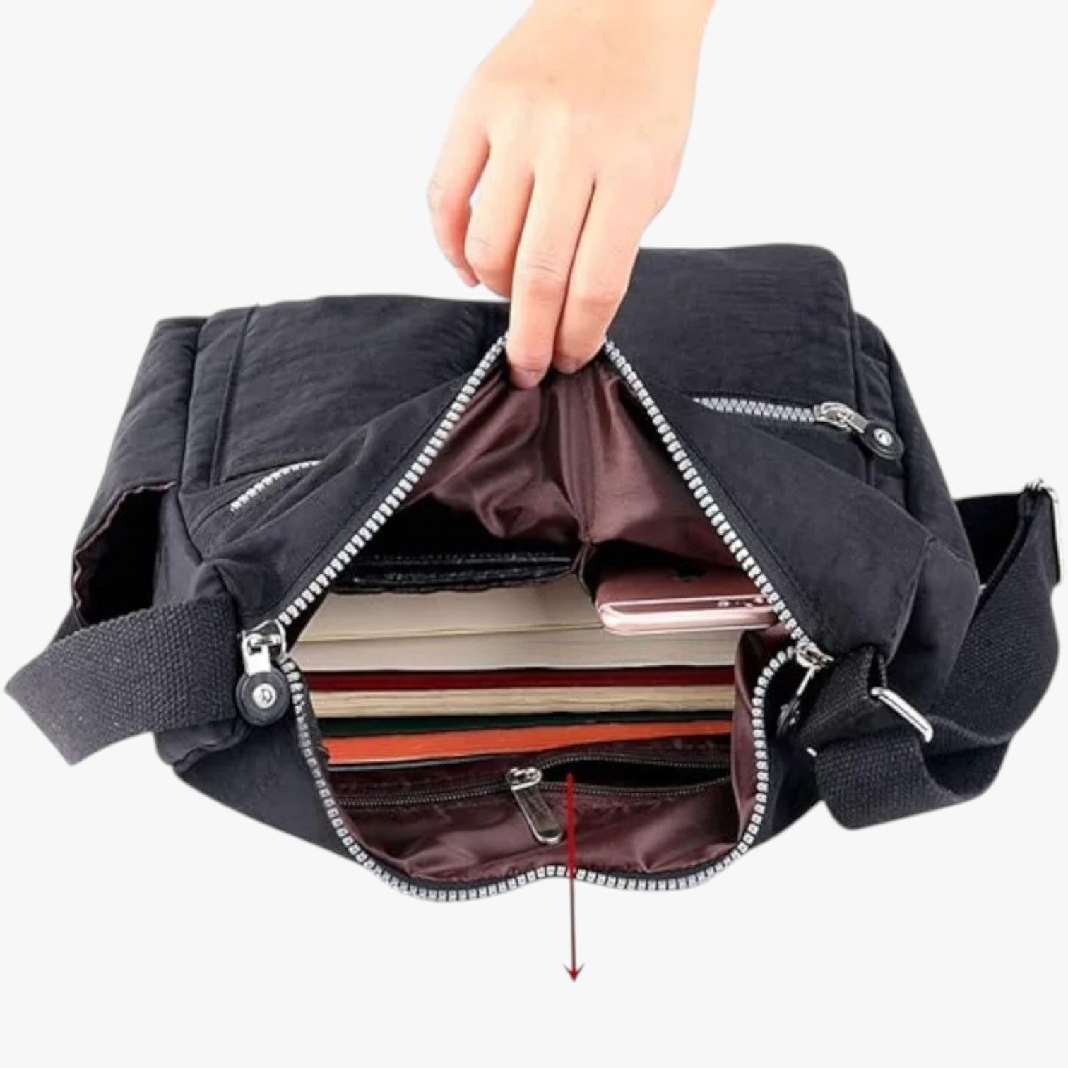 Sicurezza e stile – Borsa a tracolla impermeabile con blocco RFID - - Bags blocco borsa impermeabile rfid sicurezza sicurezza stile stile women bags - Concept Palermo