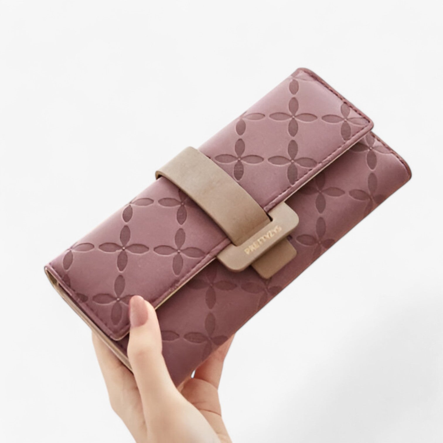 Portafoglio in pelle goffrata con design a soffietto intelligente Uomo - Bordeaux - design goffrata intelligente pelle portafoglio portafoglio pelle soffietto uomo wallet womens wallet - Concept Palermo