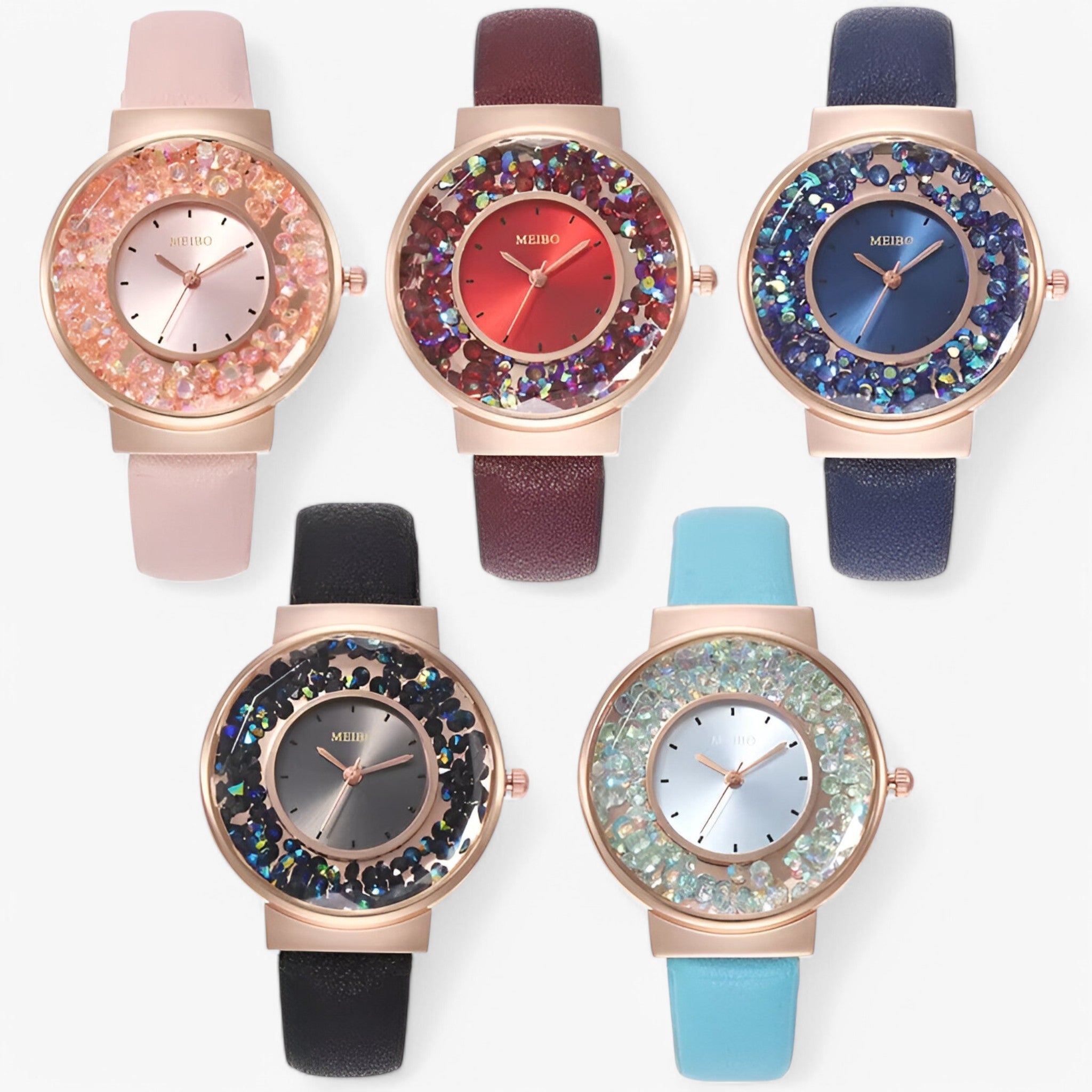 Orologio da donna con cinturino in cuoio stile bracciale e movimento al quarzo - - bracciale cinturino cuoio donna female watch movimento orologio orologio donna quarzo watch for women - Concept Palermo