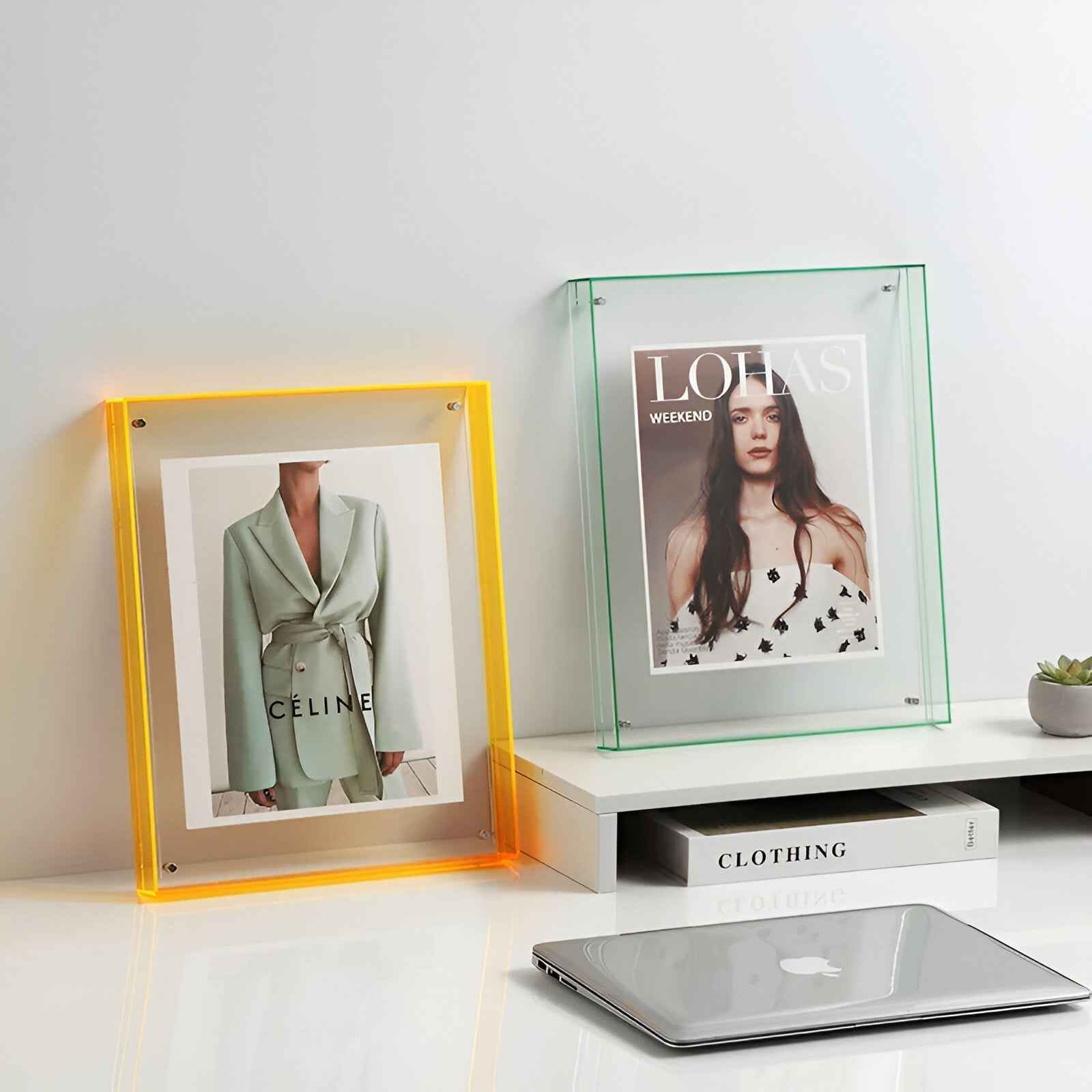 Pinza foto in acrilico trasparente – Design moderno e minimalista