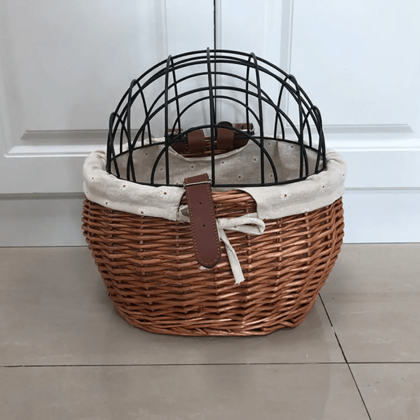Cestino bici anteriore per cani piccoli, in vimini, con griglia di sicurezza - - anteriore basket for dogs bicicletta bike basket cani cestino cestino bicicletta parte pets & supplies sulla - Concept Palermo