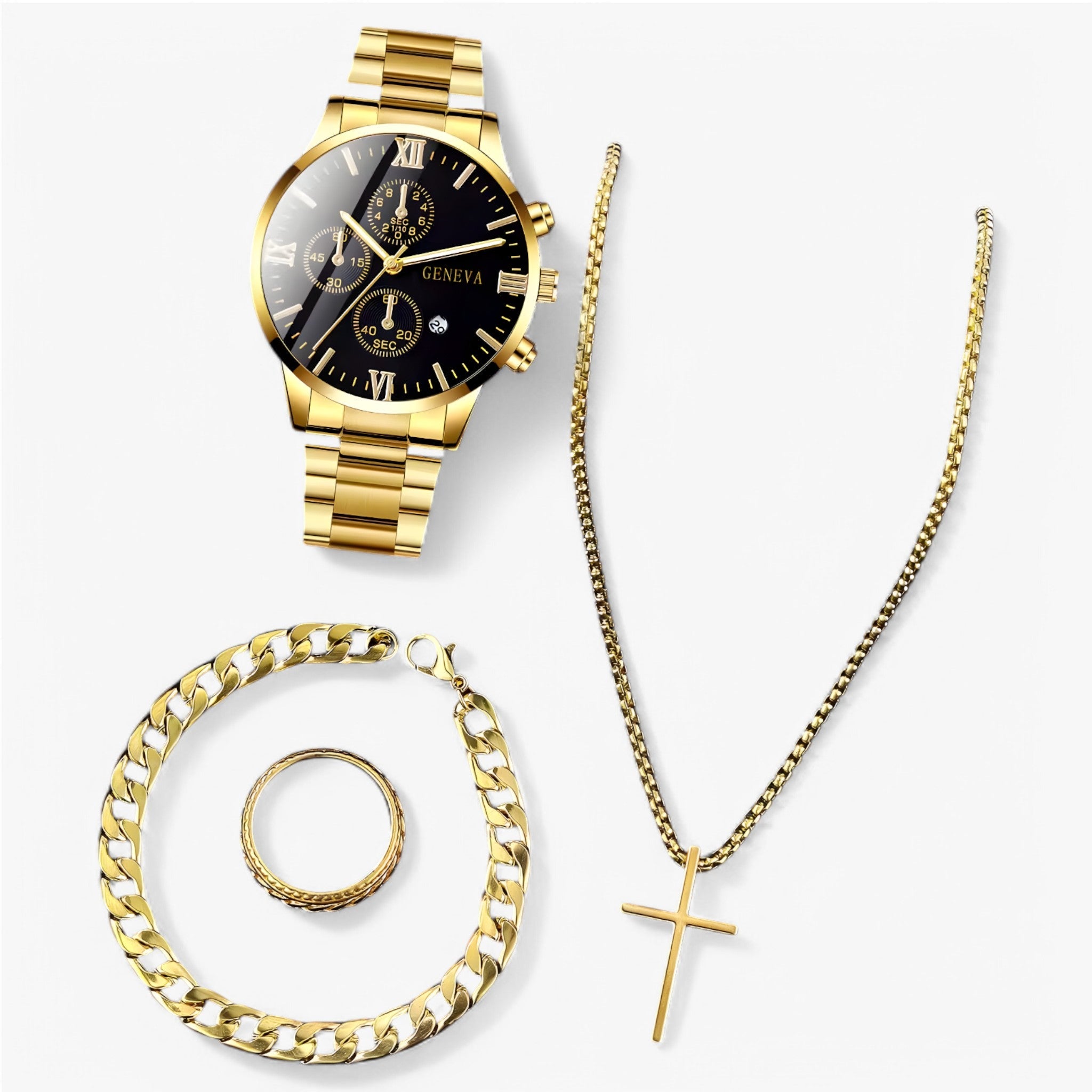 Set di Orecchini e Gioielli Oro Donna - - donna gioielli jerry | set elegante di orecchini e gioielli - €25 orecchini orecchini gioielli - Concept Palermo