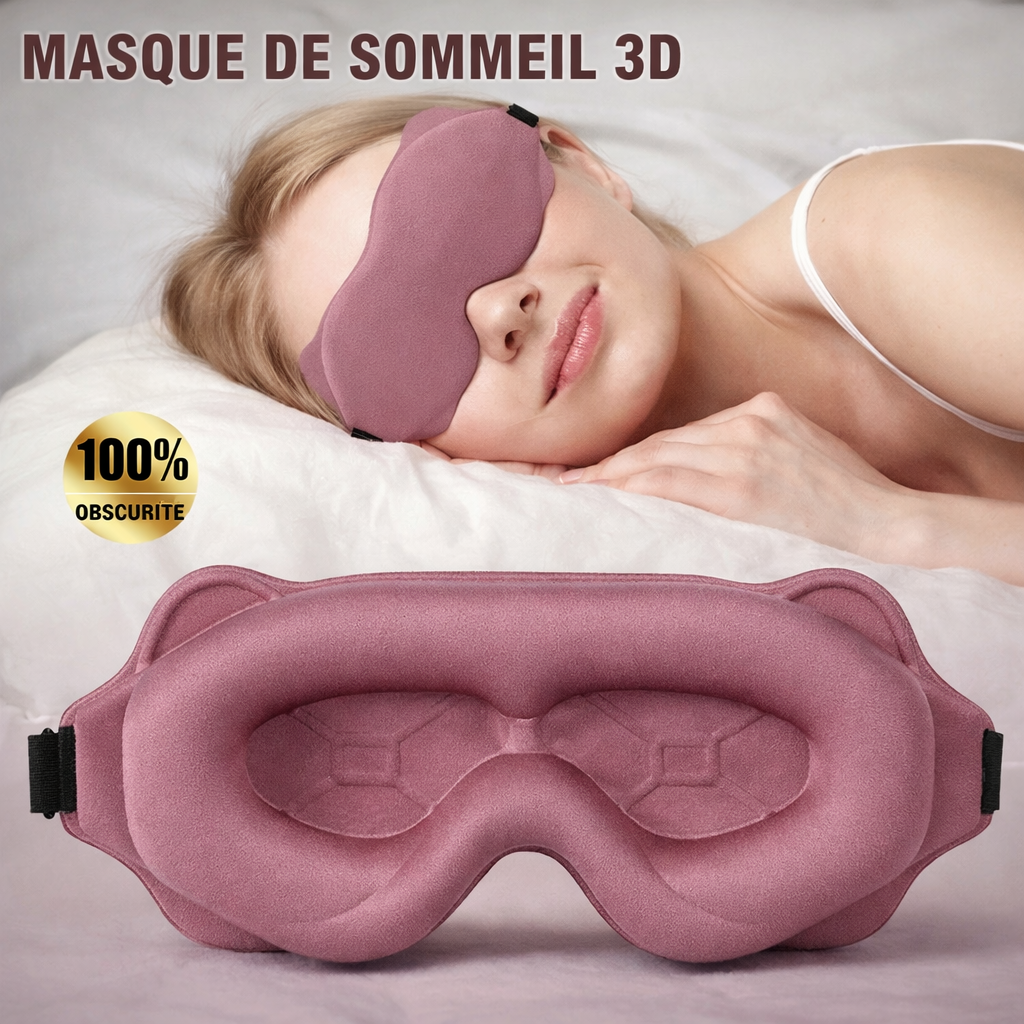 Maschera per dormire 3D regolabile: comfort anti-luce per uomini e donne - - accessoires sommeil aide au sommeil ajustable bloque lumière confort sommeil cross-from-marche-lino-15850700341597 masque masque 3D masque de sommeil masque respirant masque sommeil masque voyage masque yeux masques de sommeil New-google sieste sommeil - Concept Palermo