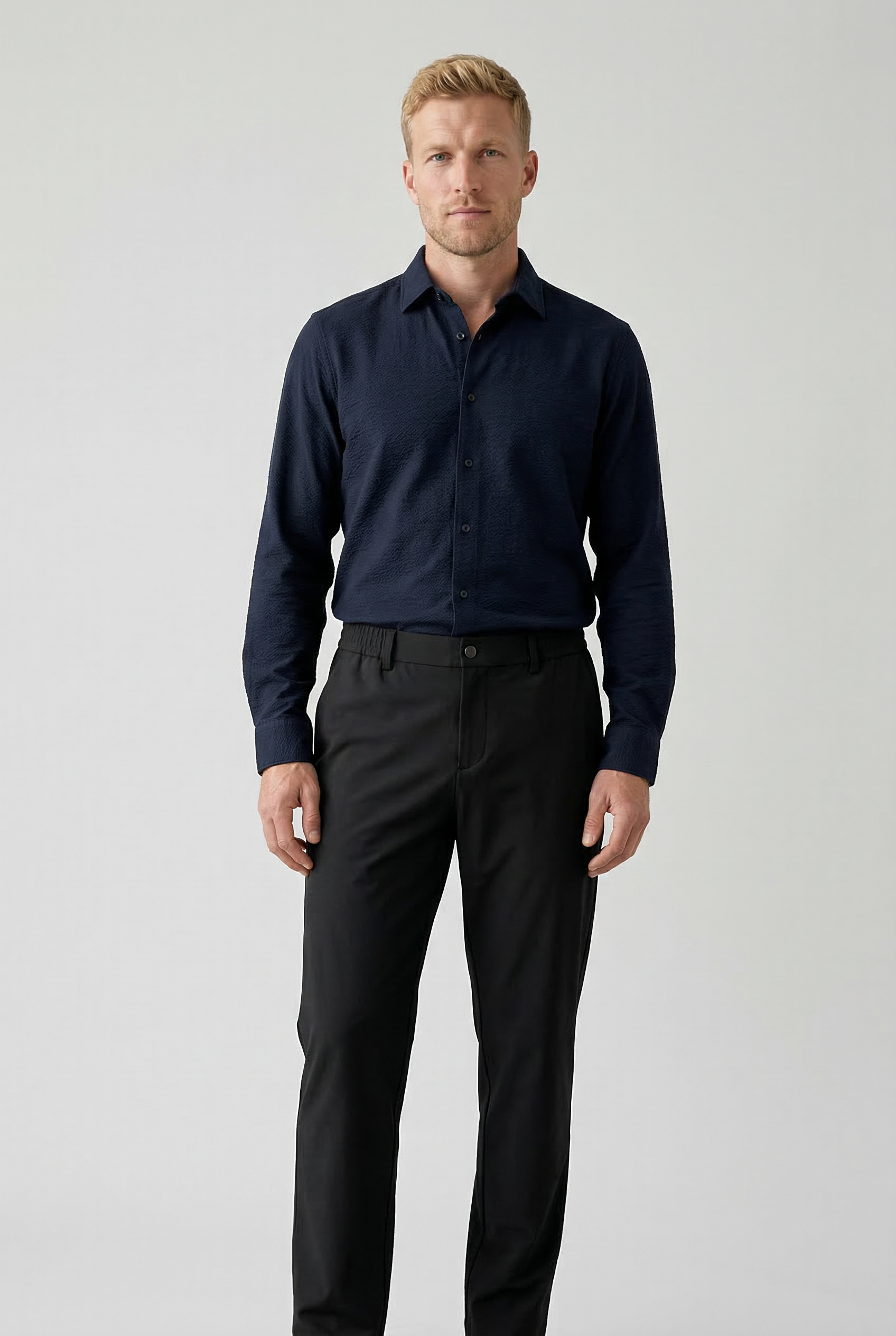 Pantaloni jogger in misto lana strutturati - Il comfort moderno incontra lo stile sartoriale Uomo - - comfort incontra jogger lana Men Casual & Sports Pants men's summer pants misto pantaloni pantaloni jogger pants pants for men - Concept Palermo