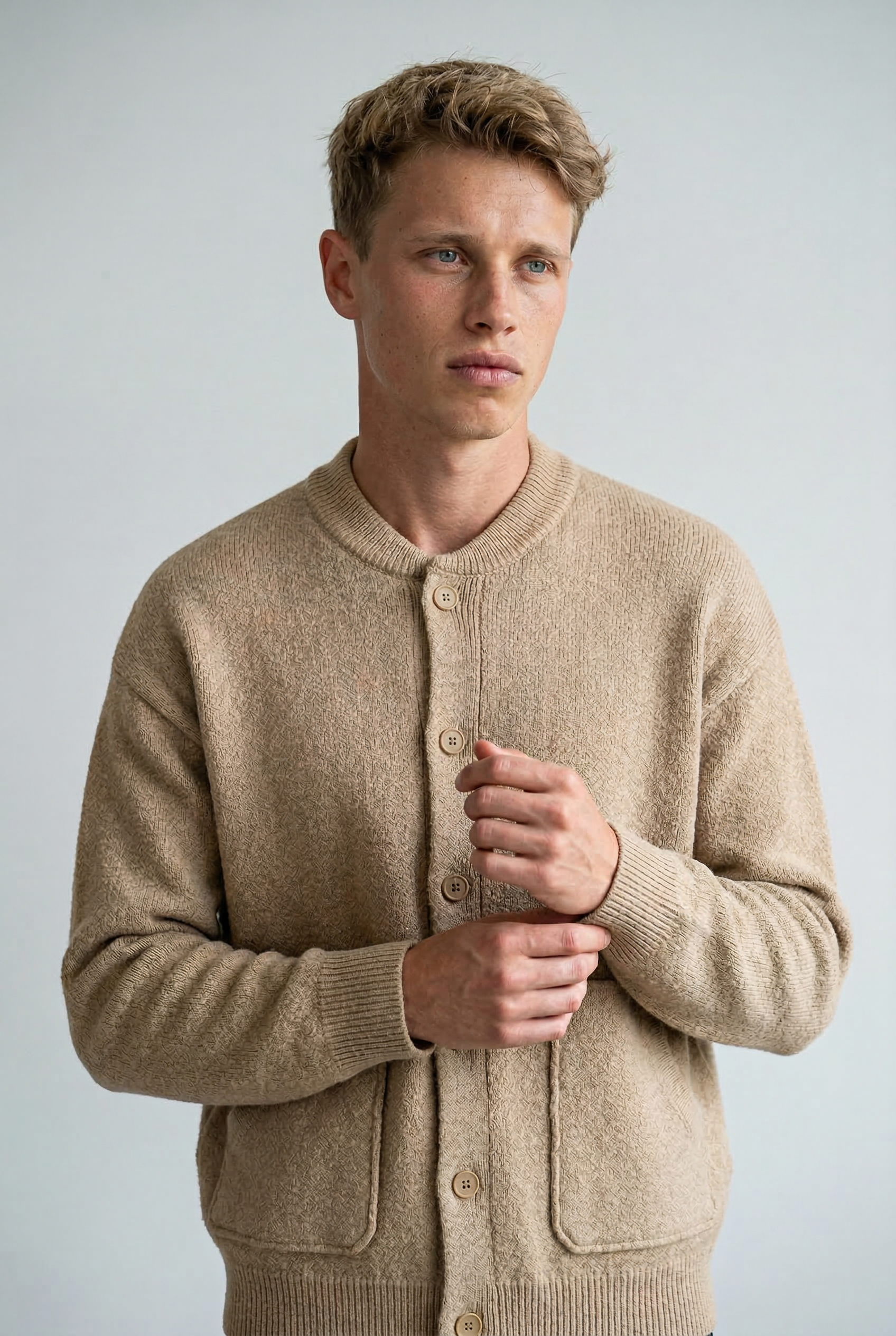 Giacca Uomo Maglia Grigio Morbida e Calda - - calda giacca giacca uomo Herren maglia men's coats & jackets morbida uomo - Concept Palermo