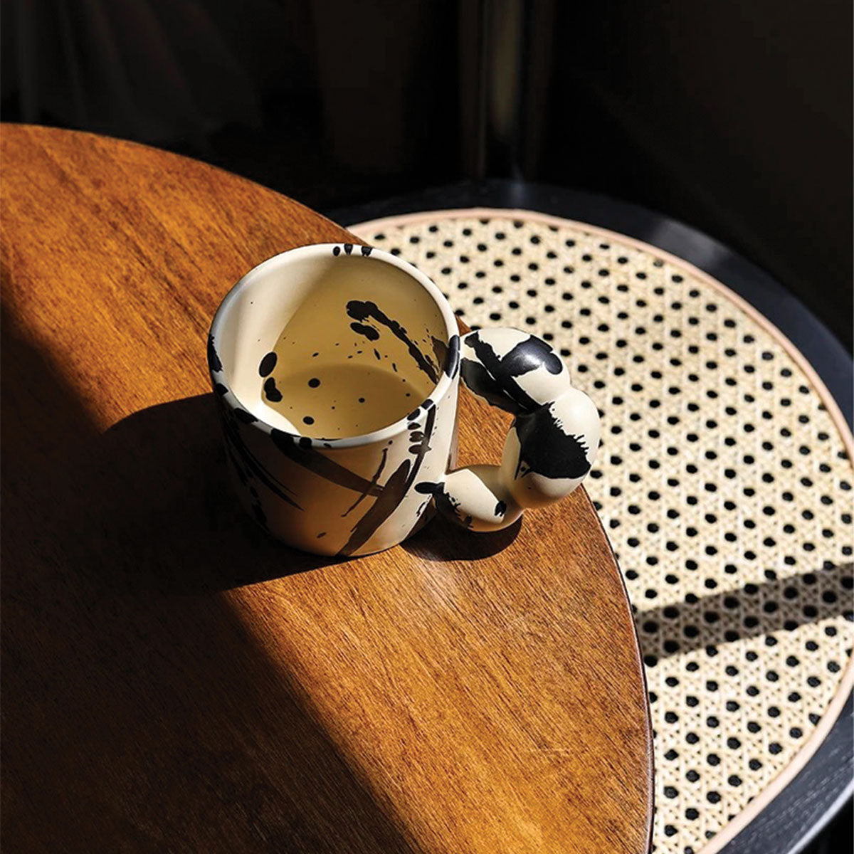 Keramikkrus Livlig Splash Ink Design Artistico Eccezionale, Durevole e per Amanti del Caffè e del Tè Uomo - - amanti artistico caffè Decor design eccezionale home & garden keramikkrus keramikkrus livlig Kitchen Mug Tableware - Concept Palermo