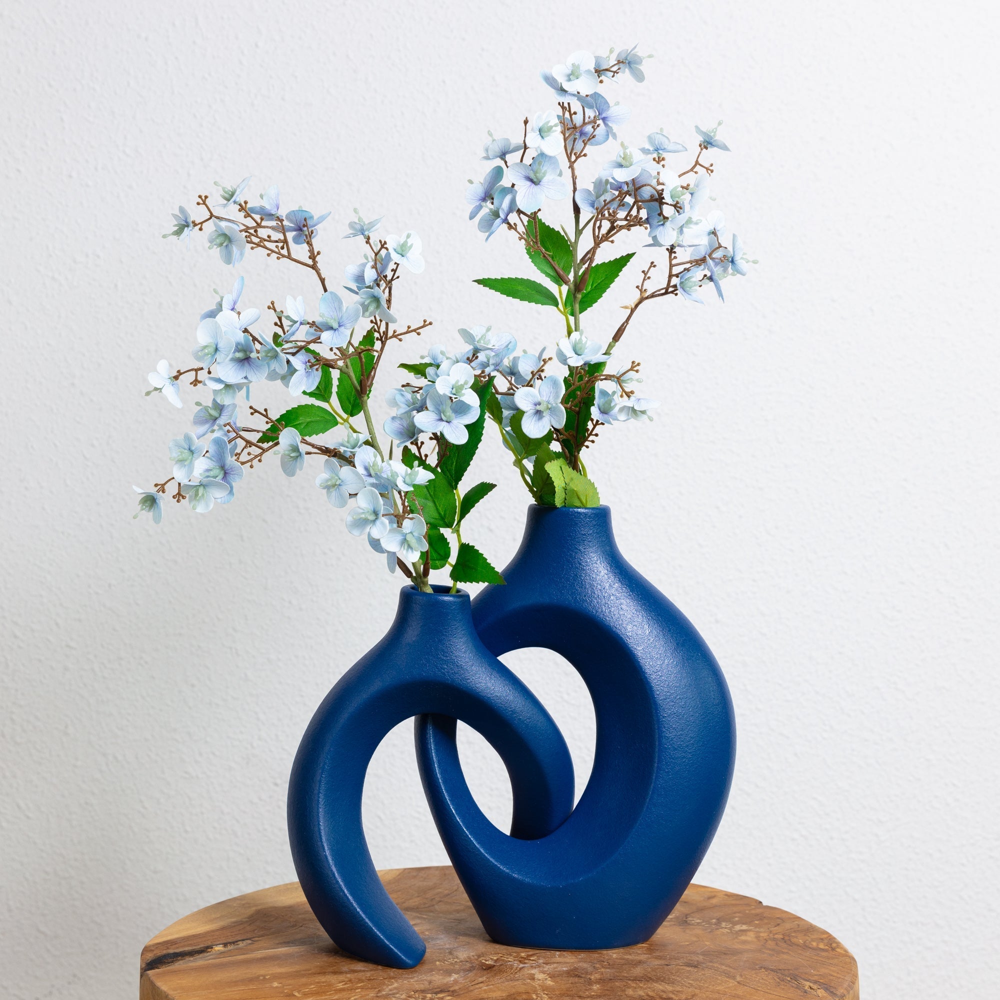 Vaso Intrecciato Moderno per Fiori, Decorazione Casa, Design Unico - Blu indaco - fiori home & garden intrecciati keramiek vaas vaas set vaso vaso fiori vazen verweven vaas - Concept Palermo