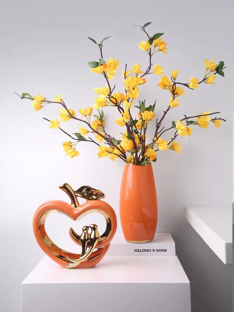 Mela Glassata - Decorazione in Ceramica a Forma di Mela Uomo - - ceramica Decoration decorazione forma glassata home home & garden mela mela glassata uomo Vases - Concept Palermo