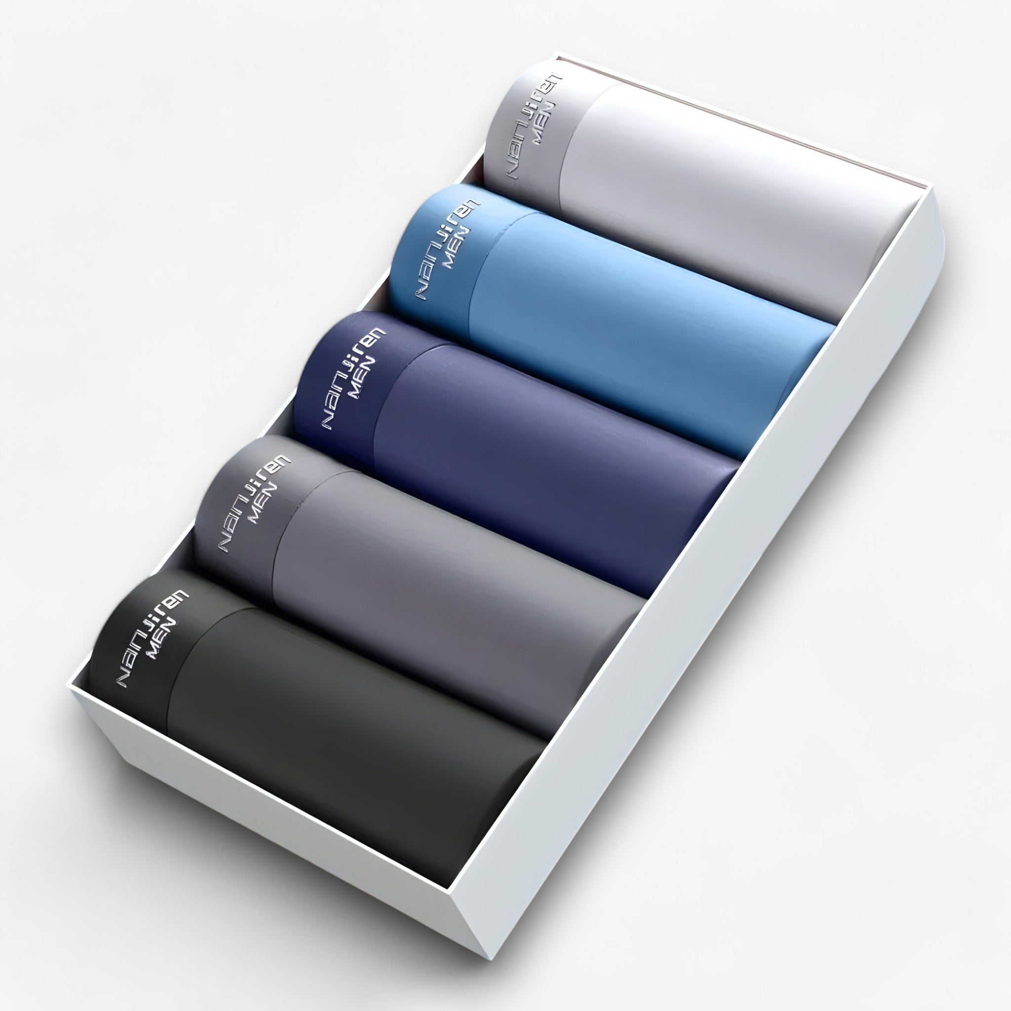 Intimo uomo: traspirante e senza cuciture per il comfort quotidiano (5+5 ) Seta - Blu-grigio-verde-rosa-azzurro - comfort cuciture intimo intimo uomo overig quotidiano seta traspirante uomo - Concept Palermo