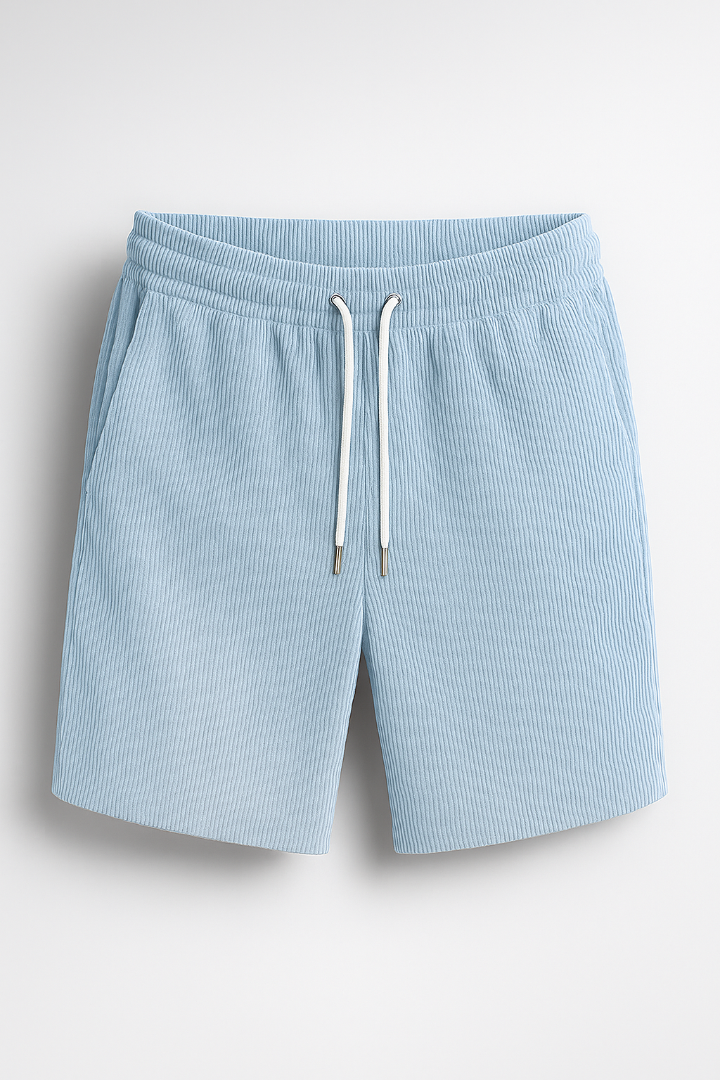 Pantaloncini casual in velluto con coulisse Pelle Uomo - Azzurro bebé - casual coulisse milanie | pantaloncini casual in velluto con coulisse - €25 pantaloncini pantaloncini casual pelle short Summer shorts uomo velluto - Concept Palermo