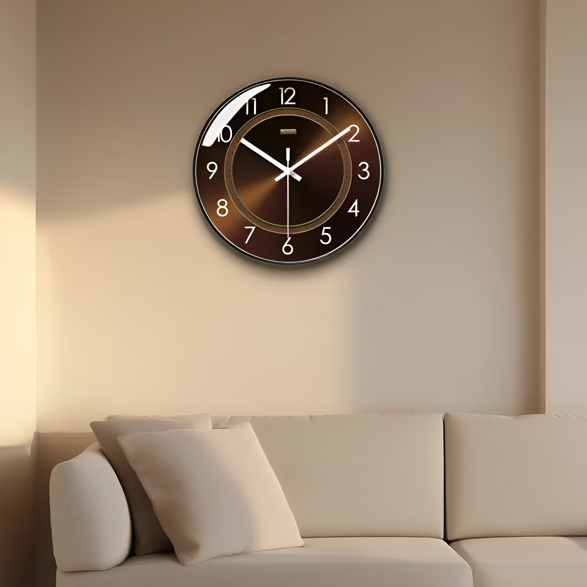 Orologio da Parete Design in Vetro Accessorio da Salotto