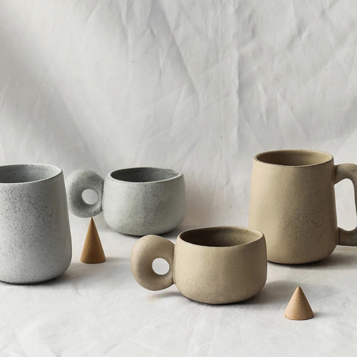 Bicchieri in Ceramica con Pietre Louv Fatto a Mano Unici - - bicchieri bicchieri ceramica ceramica Ceramics fatto home & garden Kitchen louv mano pietre - Concept Palermo