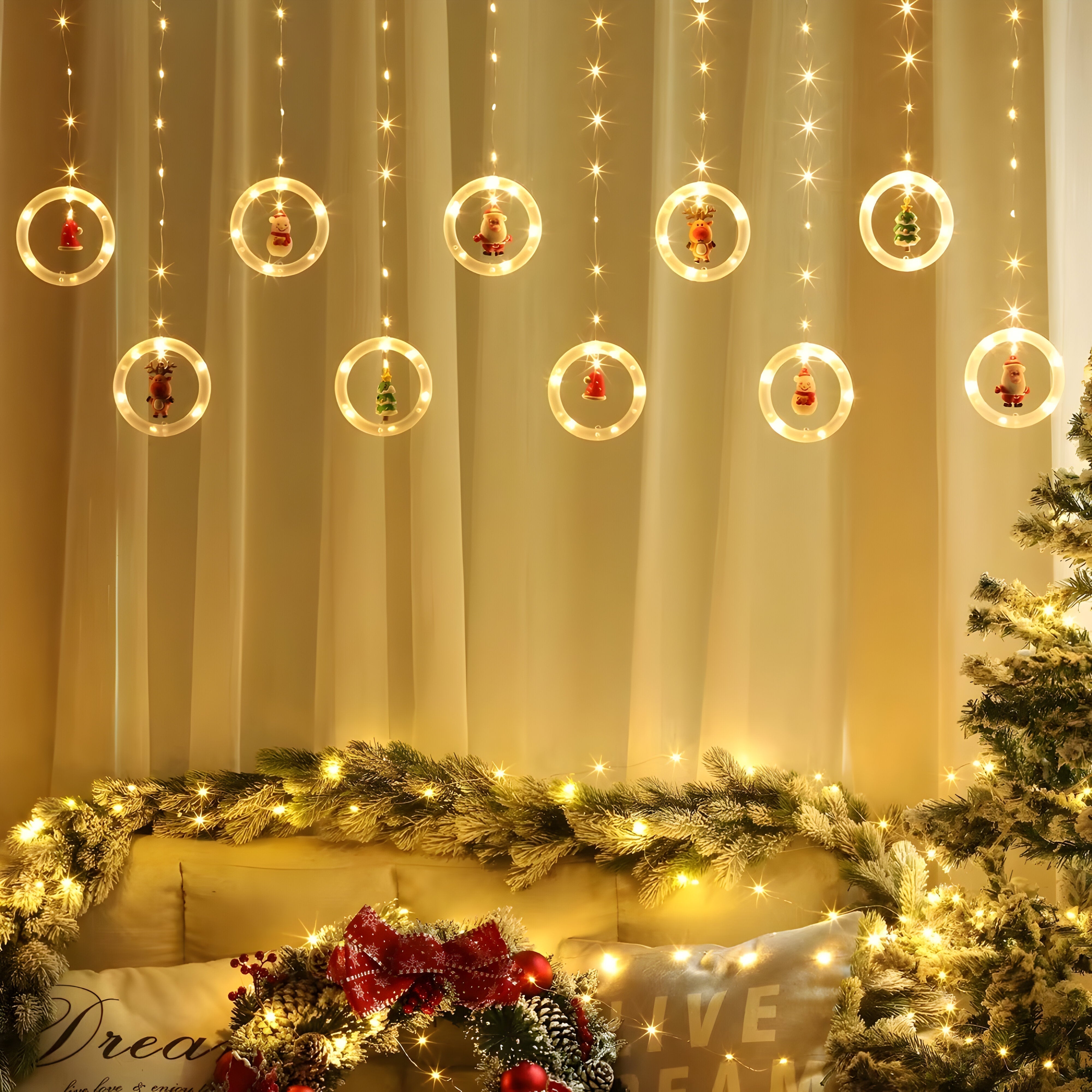 Luci di Natale da Esterno LED Decorativi - - atmosfera magica decorativi decorazioni festive decorazioni invernali esterno festività illuminazione natalizia illuminazione stagionale interno ed esterno lampade decorative luci luci LED luci natale lucine natalizie natale risparmio energetico - Concept Palermo