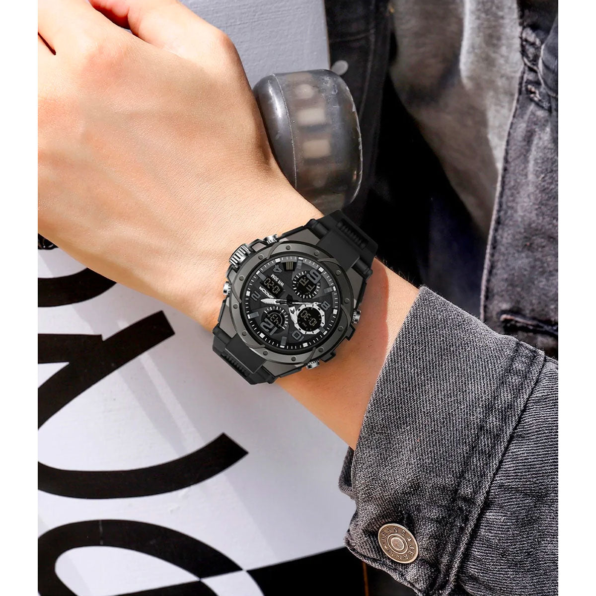 Orologio Cronografo Militare Uomo Impermeabile - Multifunzione Sportivo per Outdoor - - militare multifunzionale orologio orologio militare uomo watches - Concept Palermo