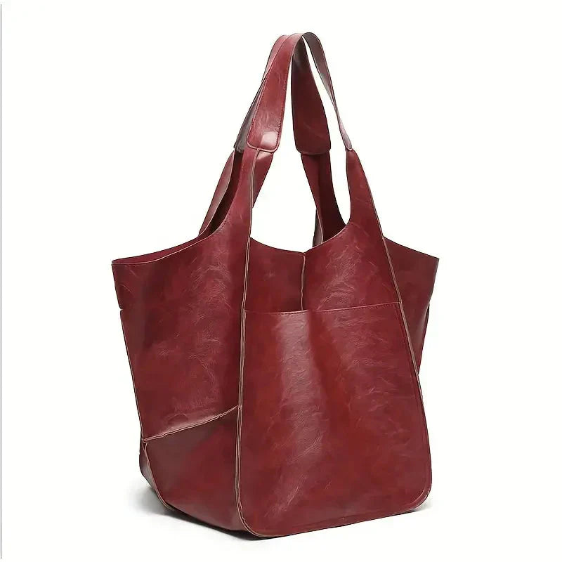 Borsa a spalla Marianne Borsa tote grande in morbida pelle PU Donna - Borgogna - bags borsa borsa spalla donna feed-agegroup-adult feed-cond-new feed-gender-female feed-gpc-166 feed-sizetype-regular marianne morbida pelle spalla women bags - Concept Palermo