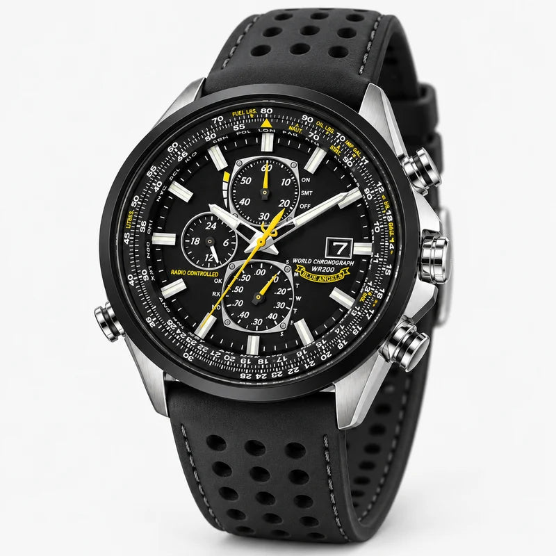 Orologio Cronografo Uomo MultiSteel 42mm, Acciaio Argento, Quadrante Blu Elegante - - acciaio cronografo Men Metal multisteel orologio orologio cronografo uomo vero watches WATCHES FOR MEN - Concept Palermo