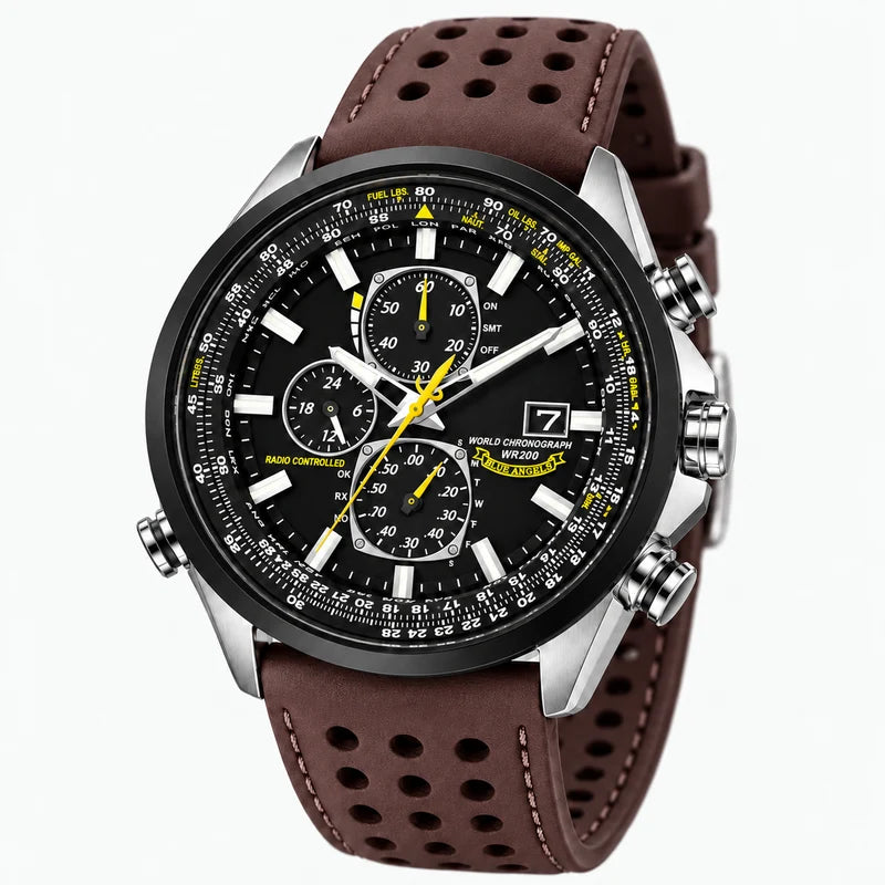 Orologio Cronografo Uomo MultiSteel 42mm, Acciaio Argento, Quadrante Blu Elegante - - acciaio cronografo Men Metal multisteel orologio orologio cronografo uomo vero watches WATCHES FOR MEN - Concept Palermo