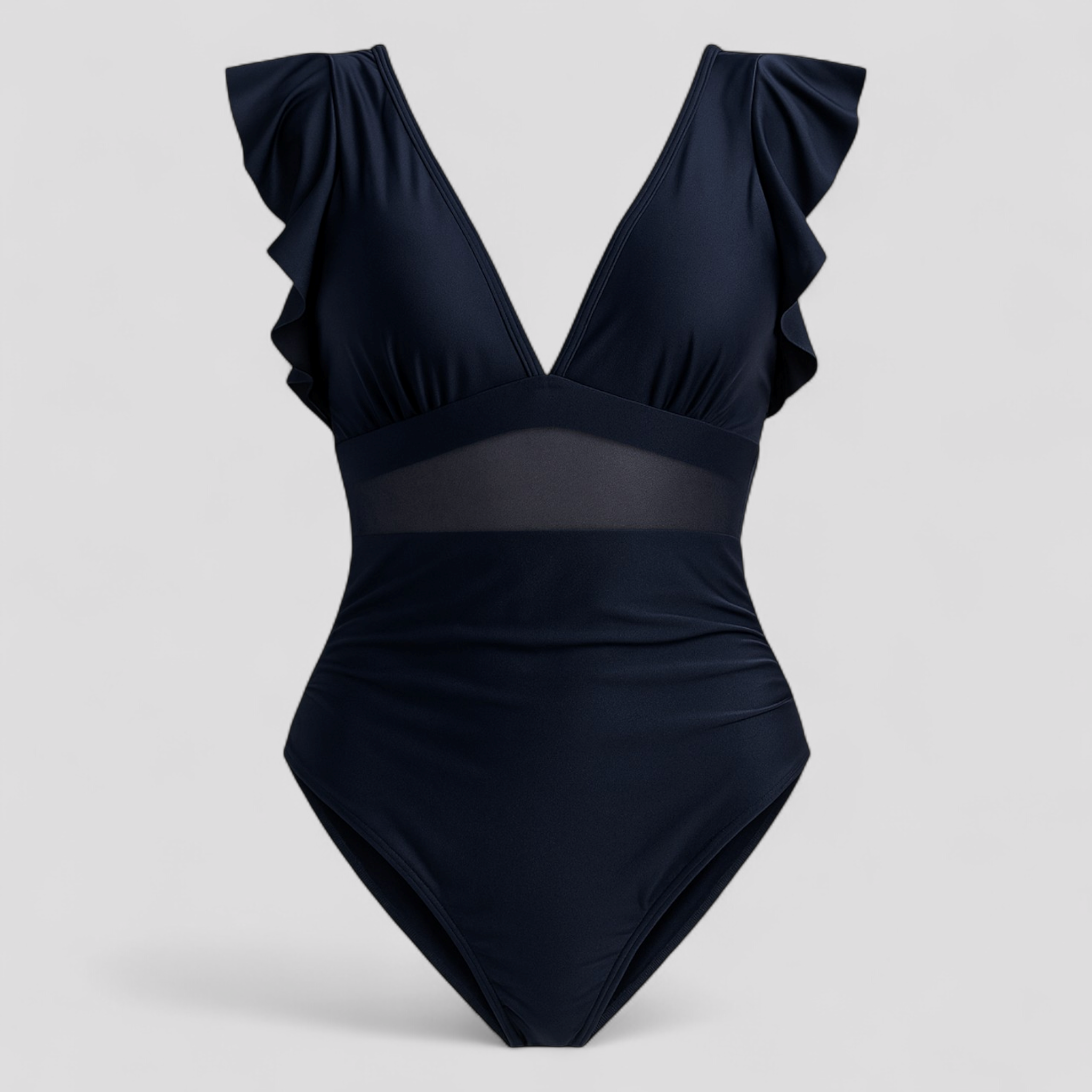 Costume Intero Sexy da Bagno Donna - Blu scuro - bagno bikini con dettagli in rete costume costume da bagno comodo costume da bagno donna costume da bagno lusinghiero costume da bagno moderno costume da bagno nero costume da bagno patchwork costume da bagno sexy costume intero costume intero con rete donna intero moda mare estate sexy swimwear - Concept Palermo