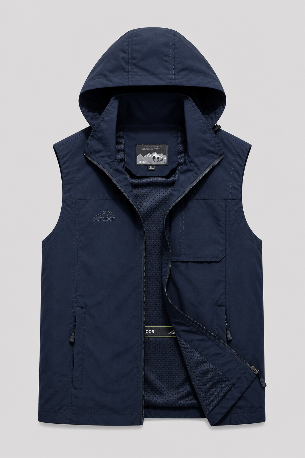 Gilet da pesca traspirante con tasche multiple Uomo - Blu scuro - fishing vest gilet gilet pesca hiking vest men's top clothes multiple pesca tasche traspirante uomo vests - Concept Palermo