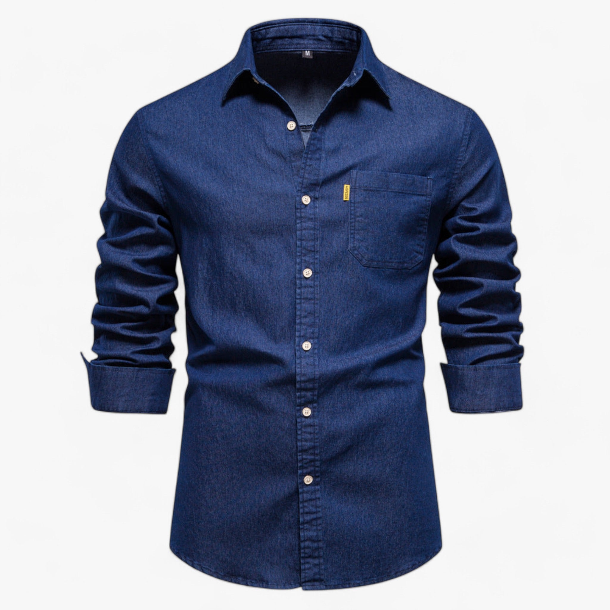 Camicia in Denim Axel per Uomo - Versatile per Tutte le Occasioni - Blu scuro - axel camicia camicia denim denim men's top clothes occasioni uomo versatile - Concept Palermo