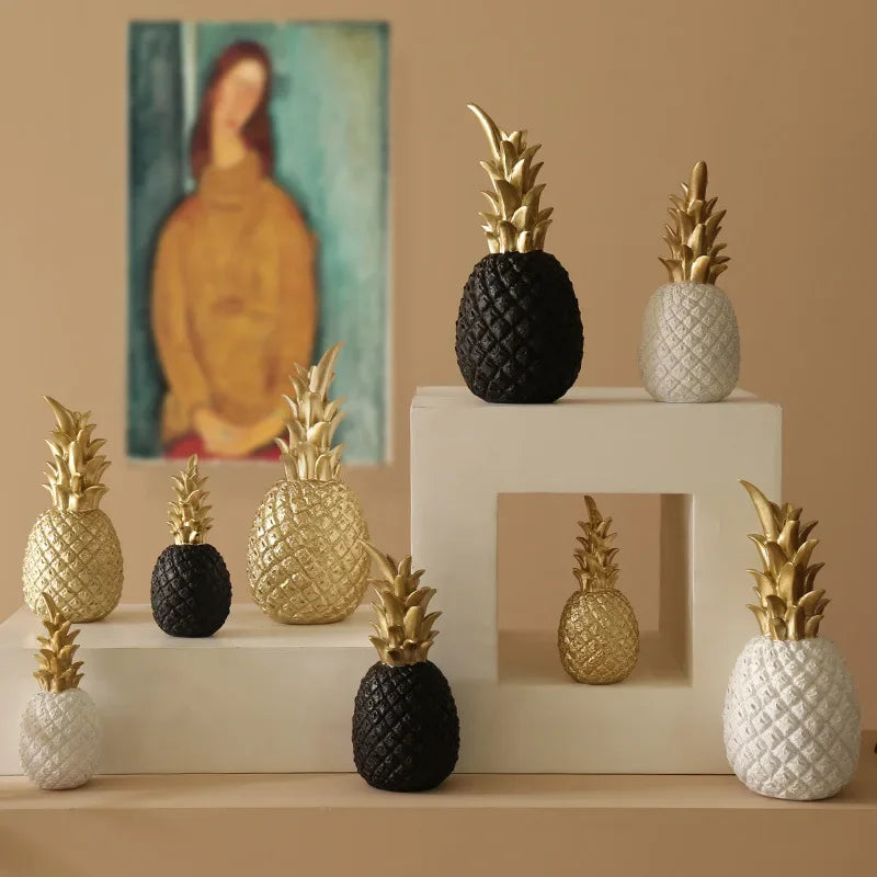 LumiPine - Ananas dorato Decorazione per la casa - - ananas casa Decor Decoration decorazione home home & garden home decor lumipine - Concept Palermo