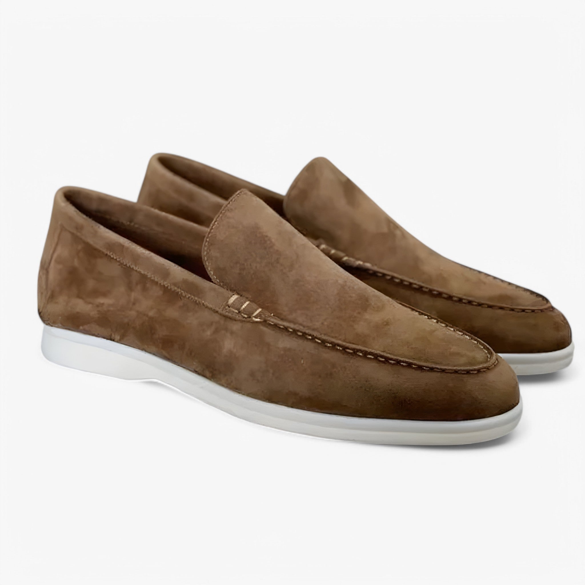 Mocassini Uomo Blu Scuro in Camoscio Premium - Stile Elegante Italiano - Marrone - camoscio Heren mocassini mocassini camoscio MÄNNER Schuhe shoes uomo - Concept Palermo