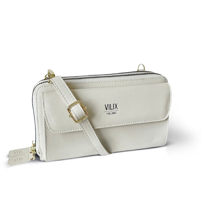 Custodia compatta per telefono - Beige (pre-ordine) - Bags compatta custodia custodia compatta pouch Shoulder Bags telefono wallets women bags - Concept Palermo