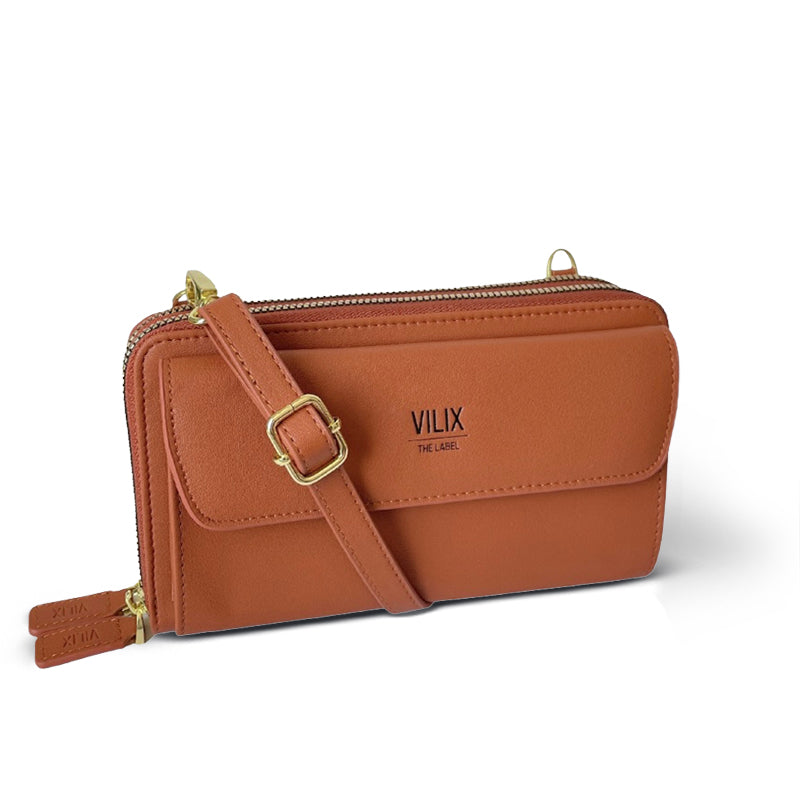 Custodia compatta per telefono - Marrone (pre-ordine) - Bags compatta custodia custodia compatta pouch Shoulder Bags telefono wallets women bags - Concept Palermo