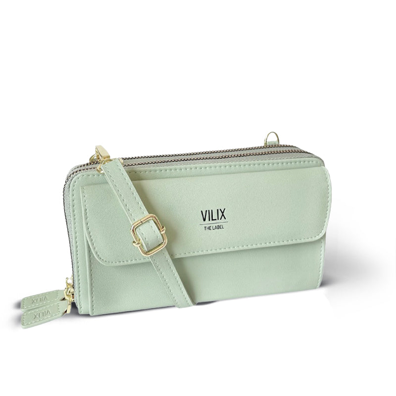 Custodia compatta per telefono - Verde menta - Bags compatta custodia custodia compatta pouch Shoulder Bags telefono wallets women bags - Concept Palermo