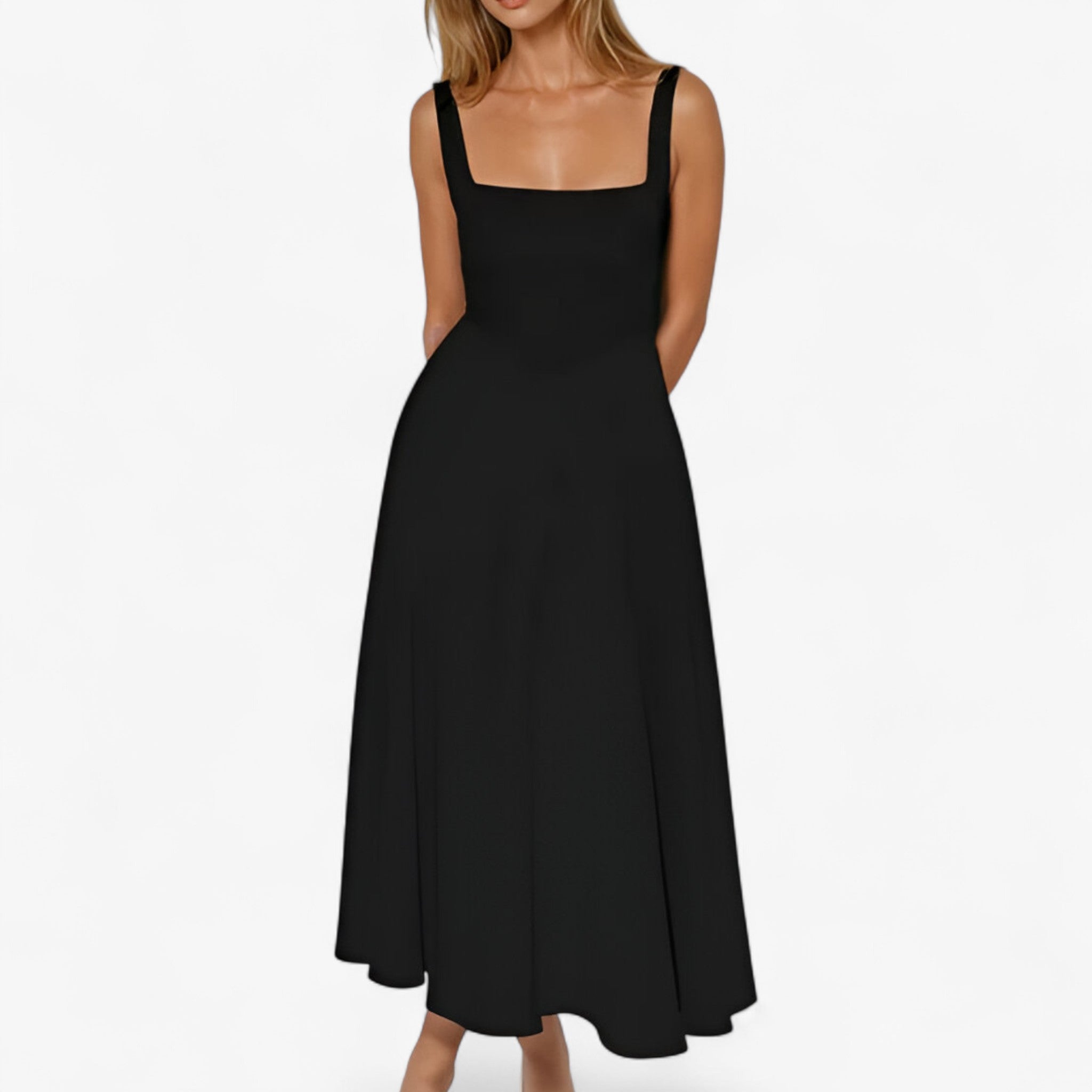 Vestito midi Donna - - bredde stropper kjole donna dresses elegant midi kjole farverig midi kjole feminine kjole figursyet kjole midi midirok moderne kjole design romantisk middag kjole sommerbryllup kjole stilfuld kjole vestito vestito midi - Concept Palermo